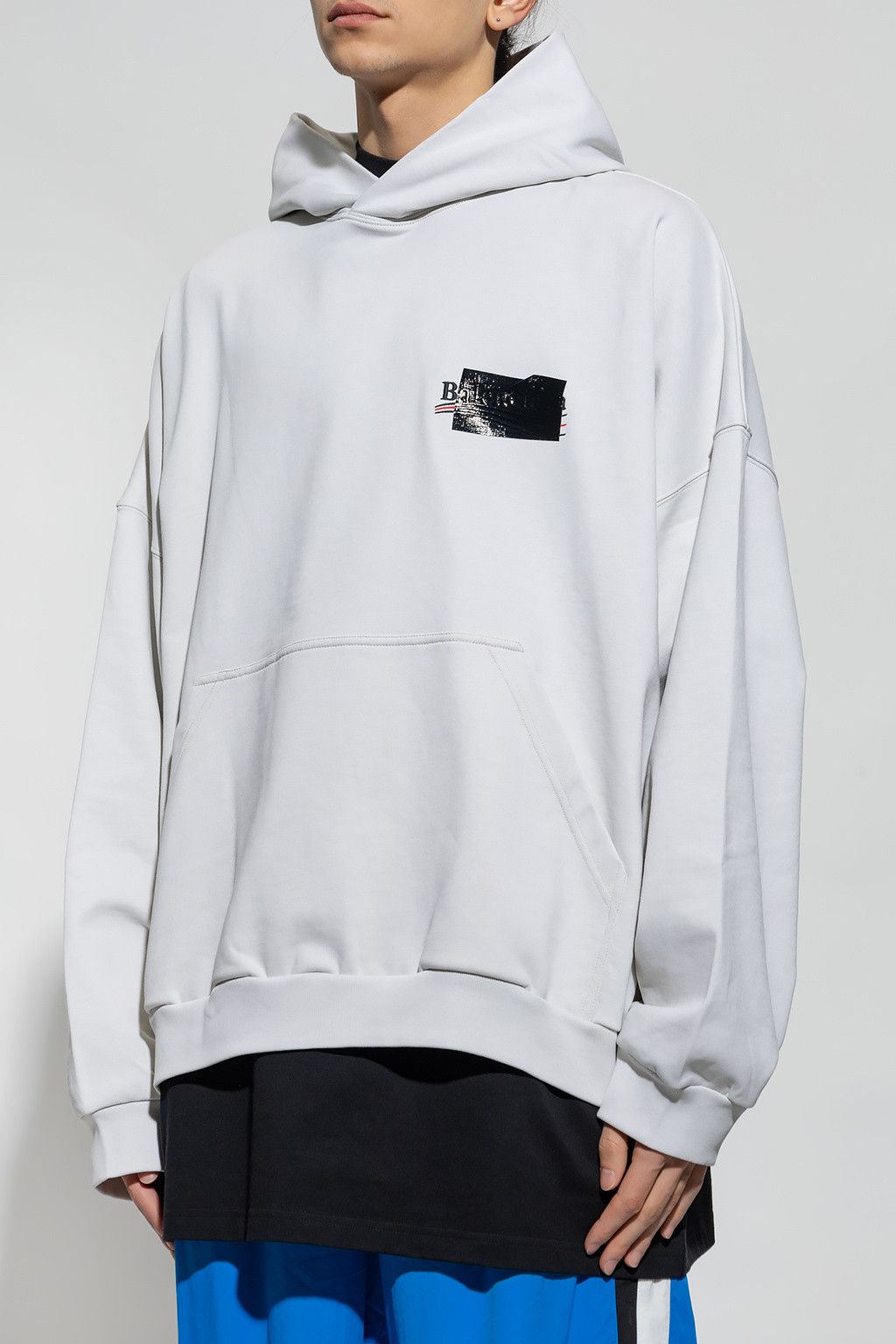 Balenciaga o1mt1gz0924 Large Fit Hoodie in White Size US M / EU 48-50 / 2 - 3 Thumbnail