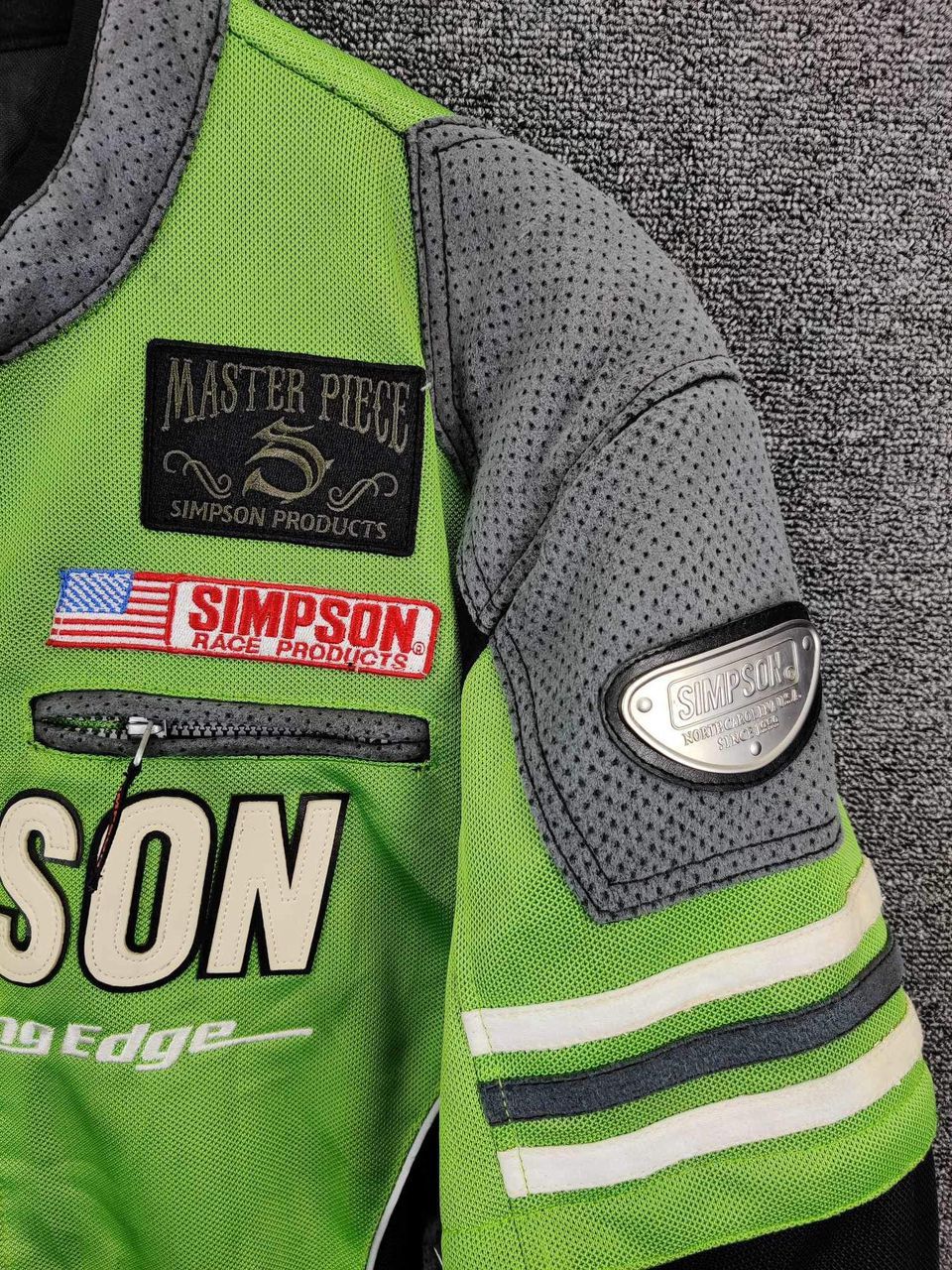 Vintage Vintage Simpson Racing Team Motorcycle Jacket Size US M / EU 48-50 / 2 - 5 Thumbnail