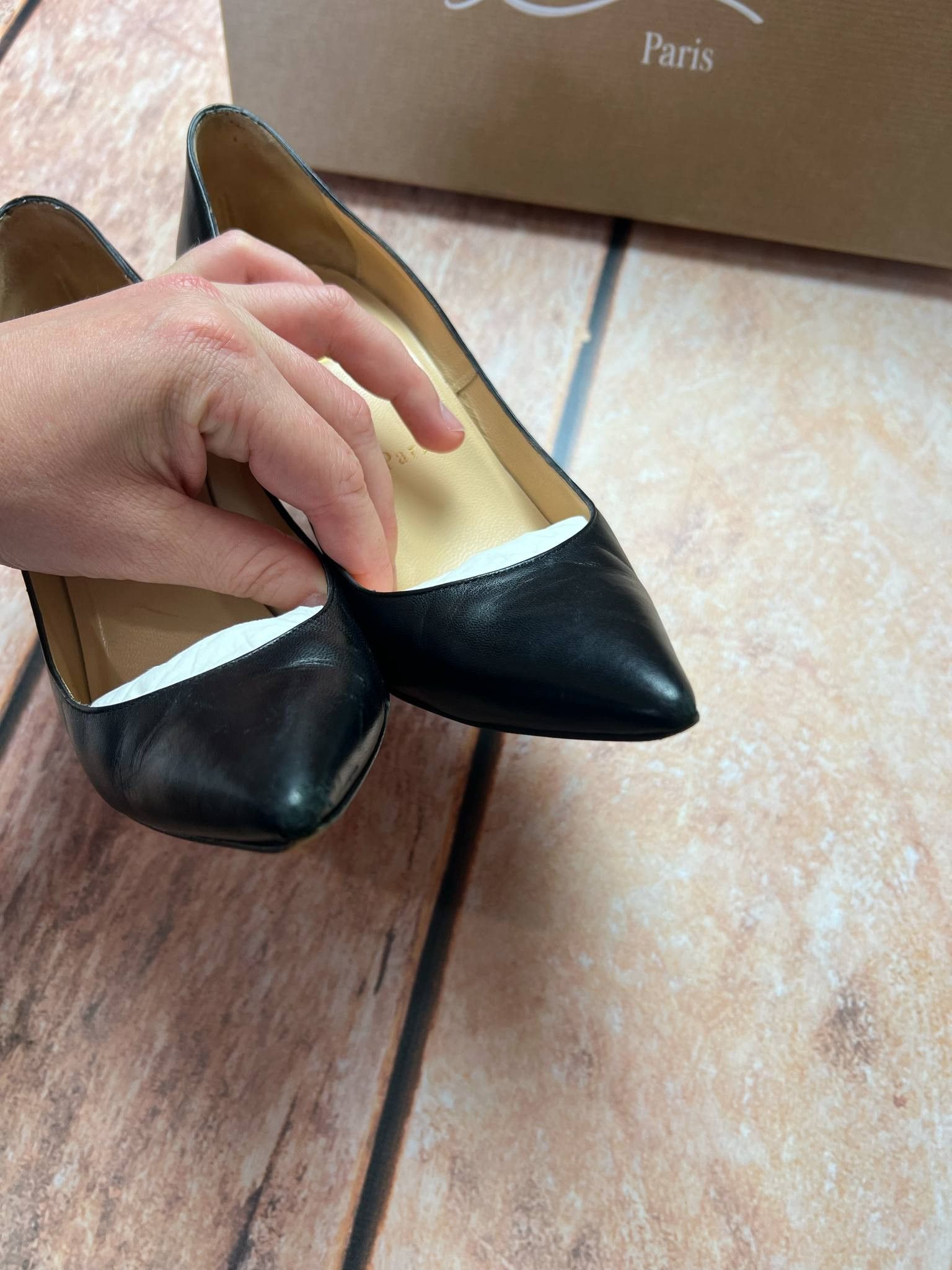 Christian Louboutin Christian Louboutin apostrophy pump 100 napad leather hells Size US 6 / IT 36 - 11 Thumbnail