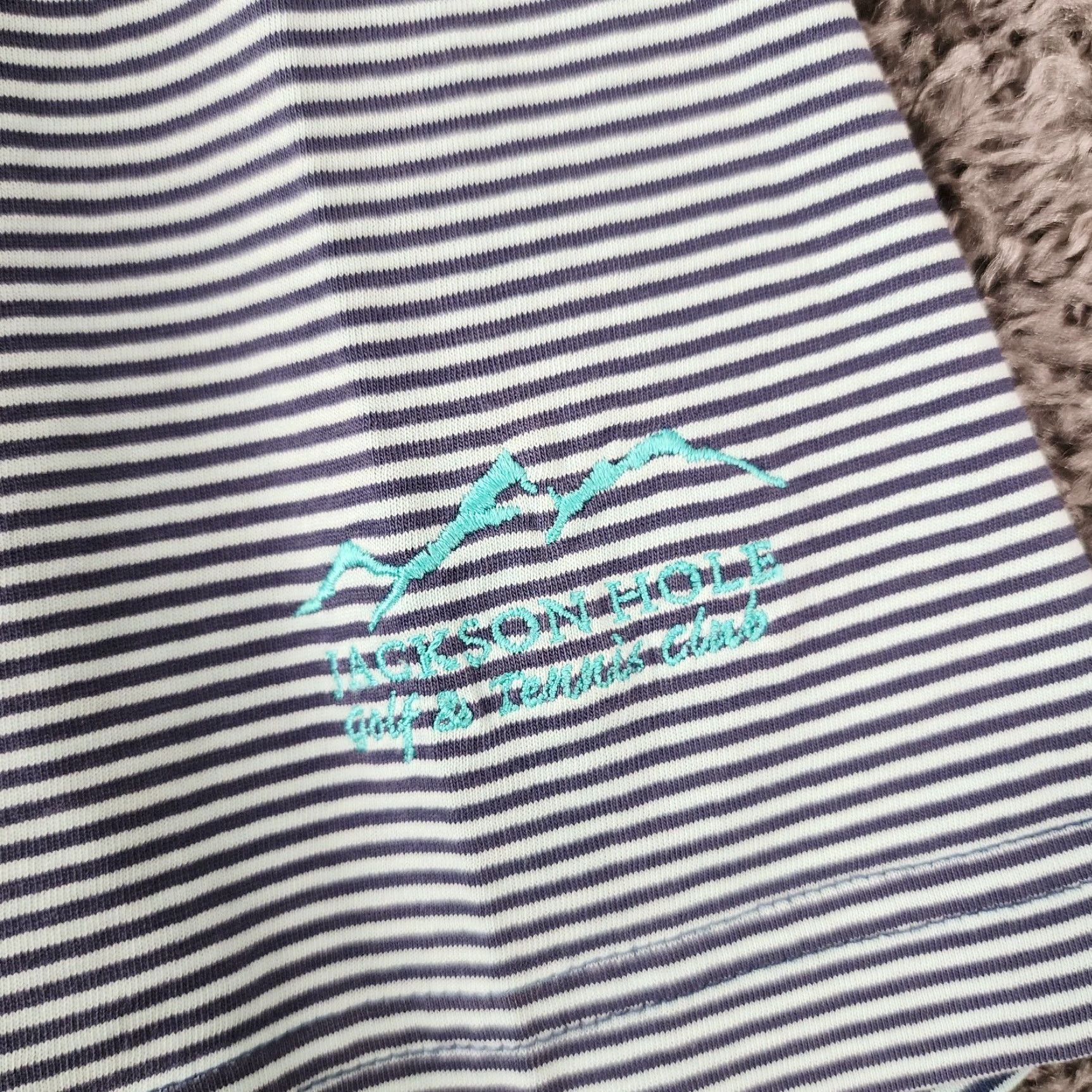 Peter Millar Peter Millar Polo Shirt Short Sleeve Blue Striped Pima Cotton XL Men’s Size XL Discoloration Collar Embroidered Sleeve 90s? Size US XL / EU 56 / 4 - 3 Thumbnail