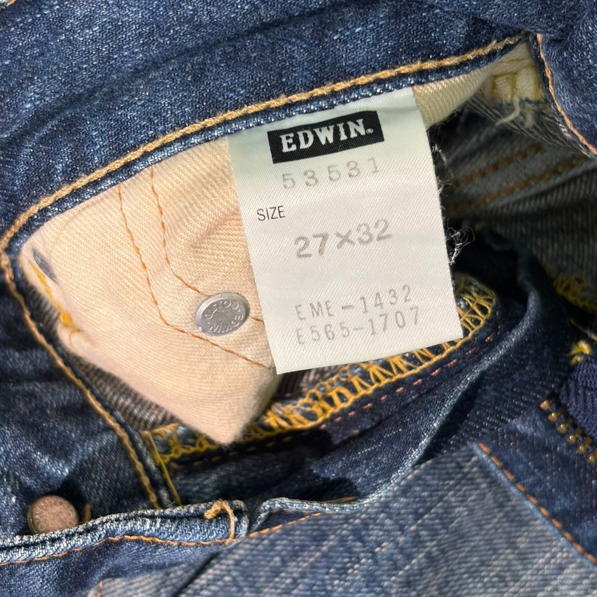 Edwin Vintage Edwin Rusty Wash Distressed Flare Jeans Size 31" - 5 Thumbnail