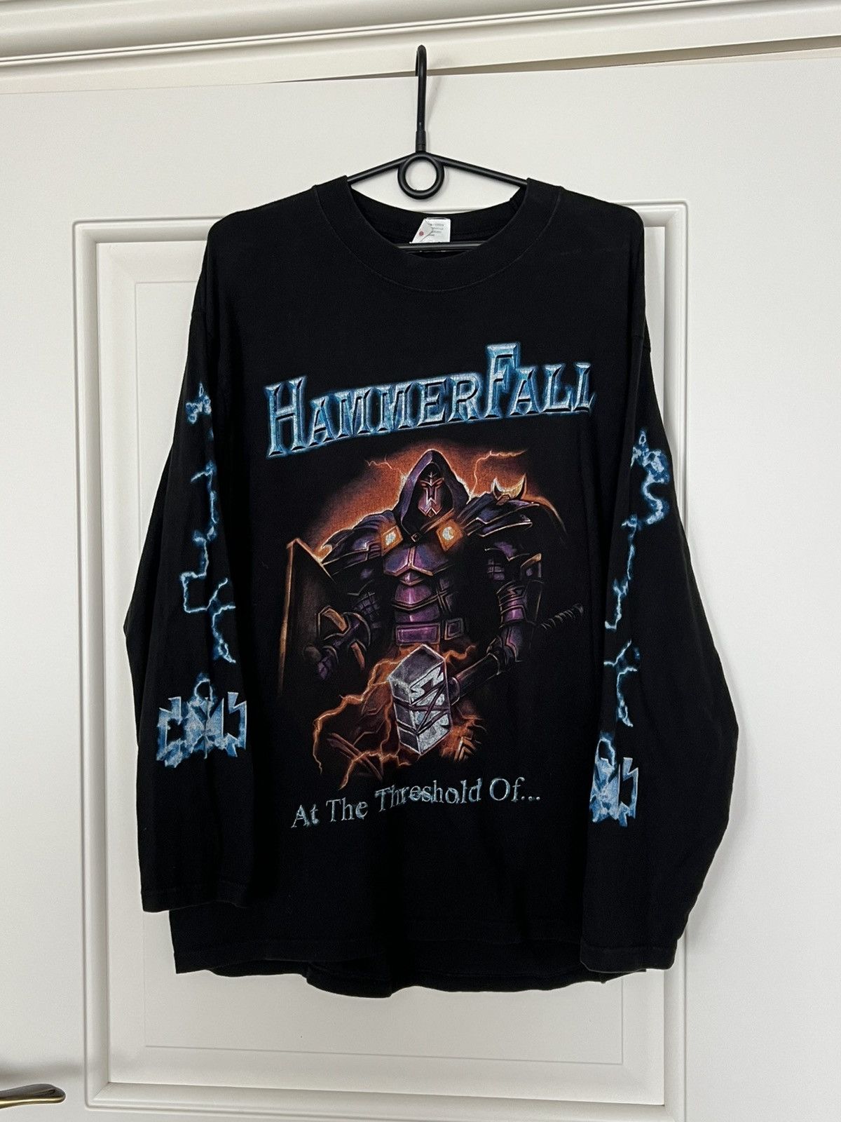 Band Tees Vintage Hammer Fall Band Long Sleeve Rock Tee Size XL Size US XL / EU 56 / 4 - 1 Thumbnail