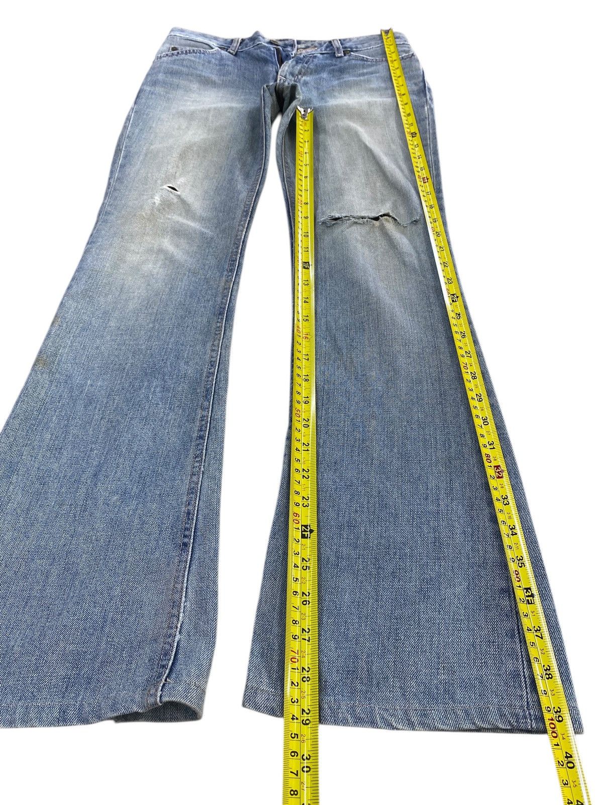 Edwin Edwin Light Faded Wash Style Flare Jeans Size US 29 - 7 Thumbnail