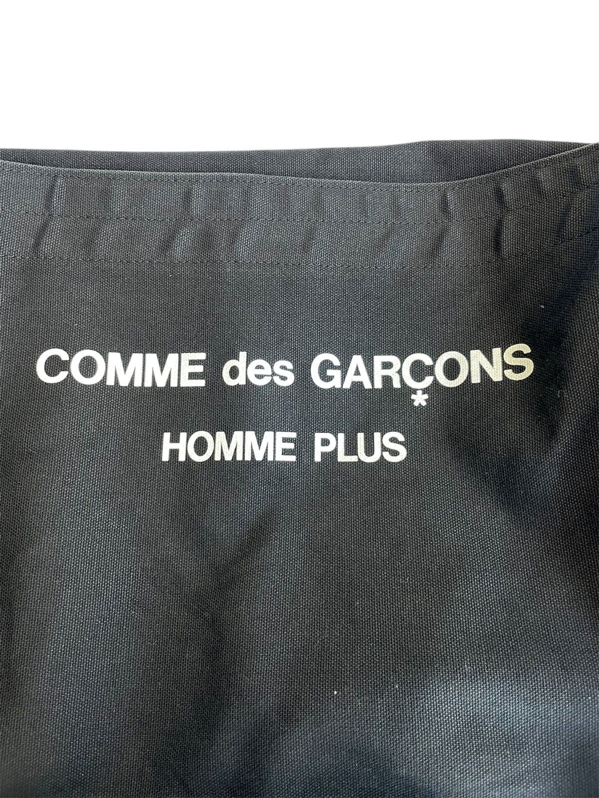 CDG Homme Plus Archive Black Canvas Crossbody Shoulder Bag