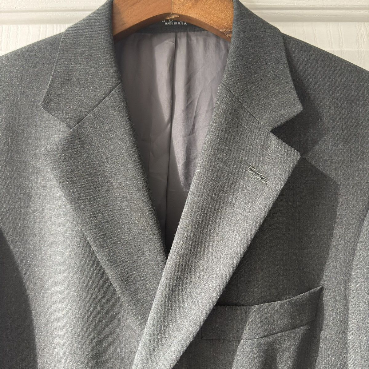 Hugo Boss Hugo Boss grey wool blazer, crafted from 100% virgin wool Size 40L - 7 Thumbnail
