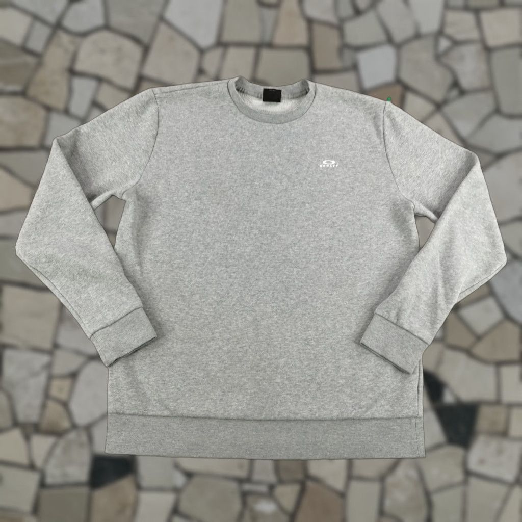 Oakley Oakley Sweatshirt Mens Medium Gray Fleece Crewneck Pullover Sweater Warmup Size US M / EU 48-50 / 2 - 1 Thumbnail