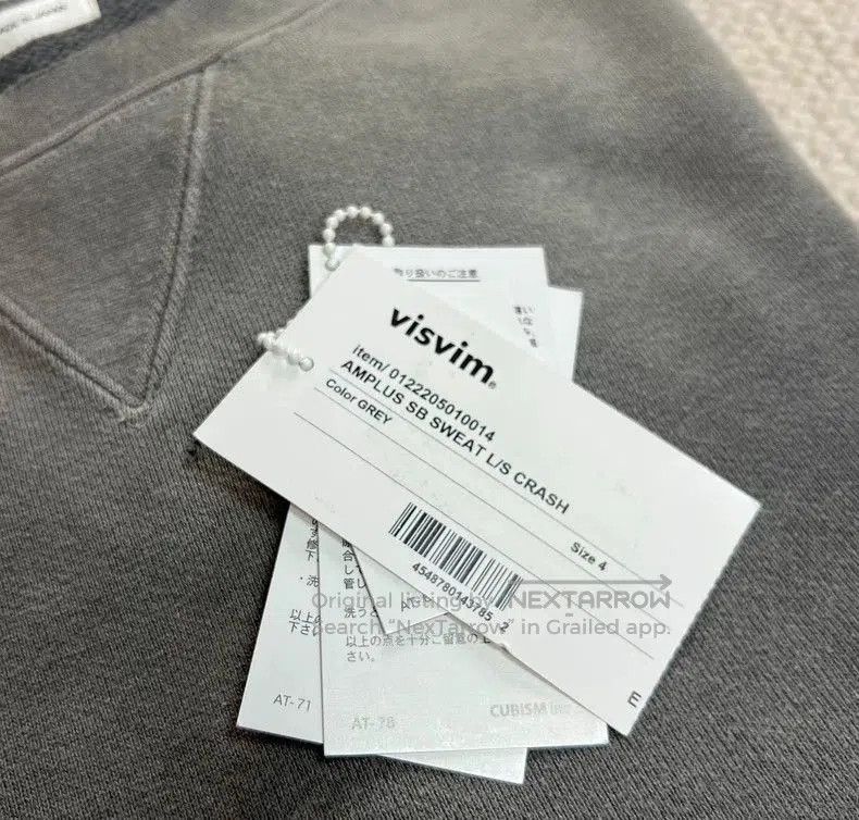 Visvim VISVIM AMPLUS SB SWEAT L/S CRASH 22AW. Size US XL / EU 56 / 4 - 7 Thumbnail