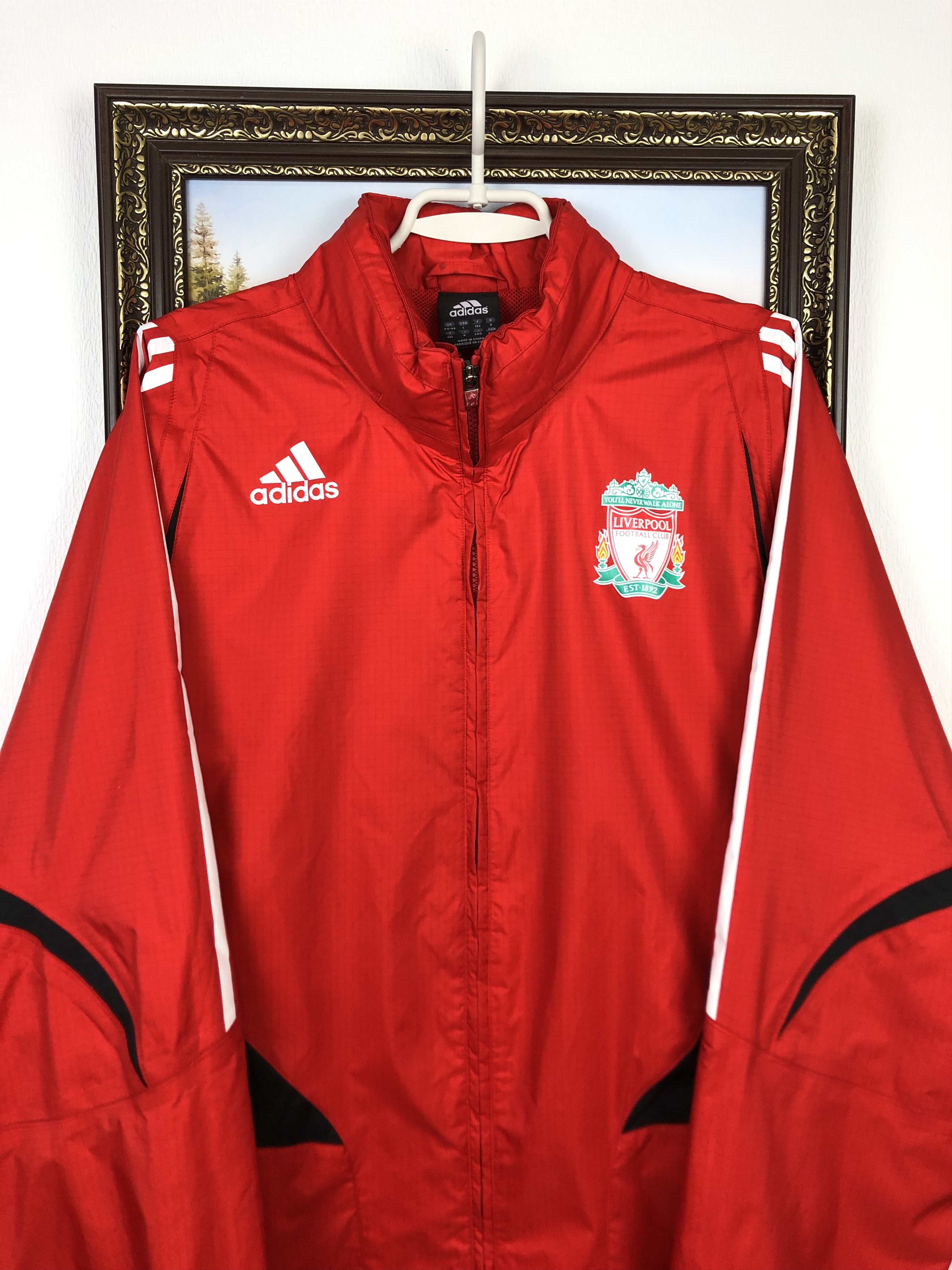Adidas Vintage Adidas Liverpool Football Jacket Soccer Track Top XL Size US XL / EU 56 / 4 - 2 Thumbnail