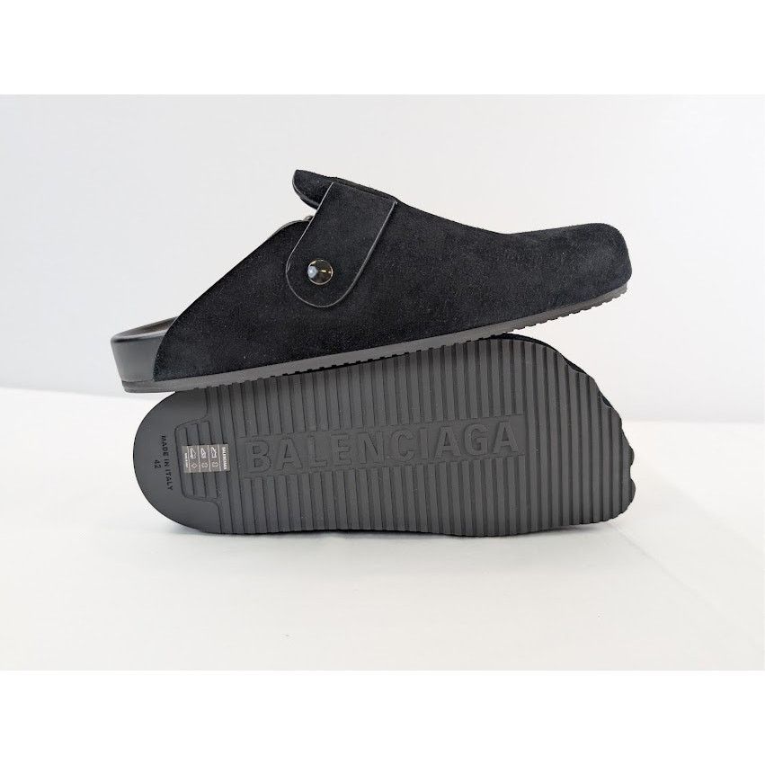 Balenciaga o1rshd1 Q:2 / Sunday Mule Slip On Sandals in Black Size US 9 / EU 42 - 13 Thumbnail