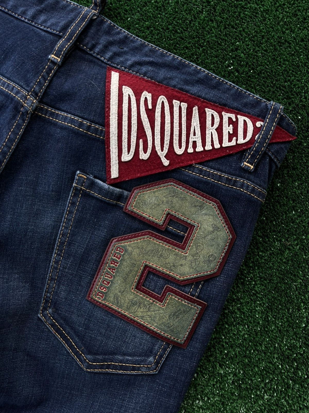 Dsquared2 Dsquared2 Sexy Twist Patch Paint Denim Straight Distressed Size US 30 / EU 46 - 12 Thumbnail