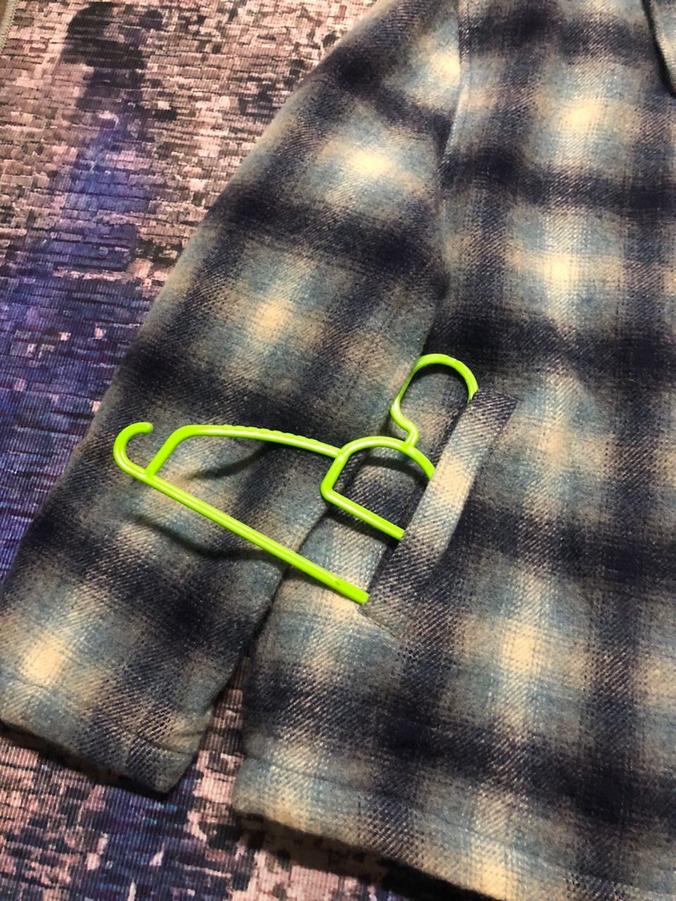 Japanese Brand Vintage Shadows Plaid Wool Flannel Zipper Jacket Size US M / EU 48-50 / 2 - 9 Thumbnail