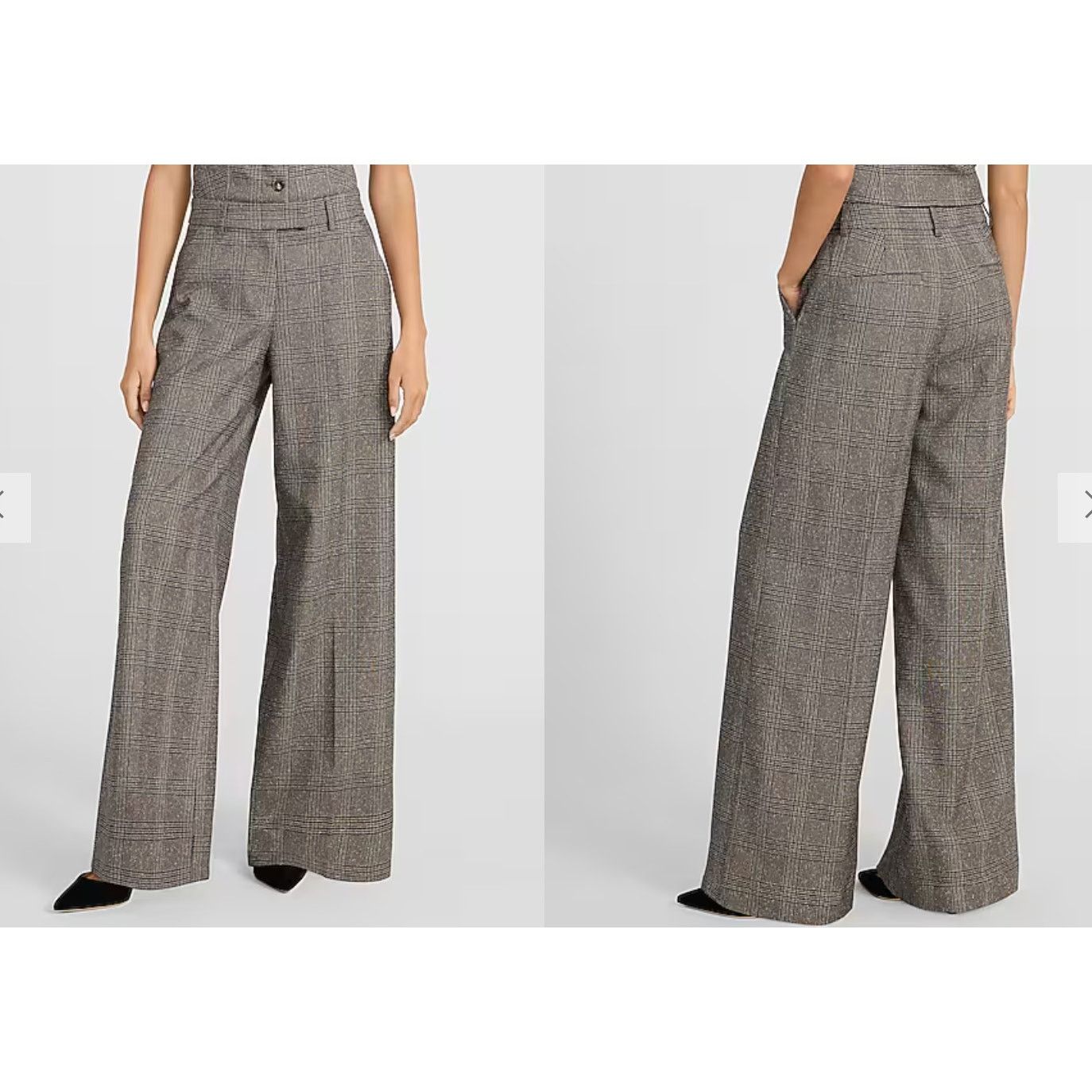 Express Express NWT Gray Wide Leg Super High Rise Pants Sz 14 L, $88 Size 36" / US 14 / IT 50 - 9 Thumbnail