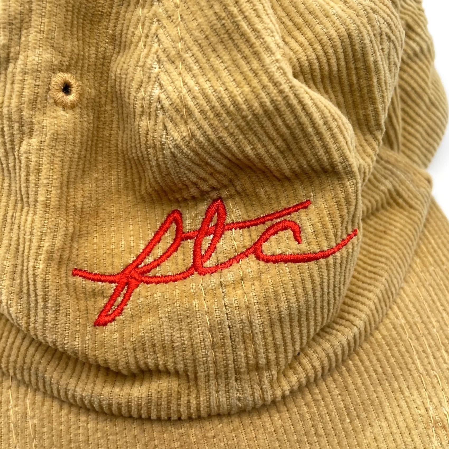 Vintage VINTAGE For The City Hat Cap Mens Beige Embroidered Cotton Corduroy Snapback Size ONE SIZE - 2 Thumbnail