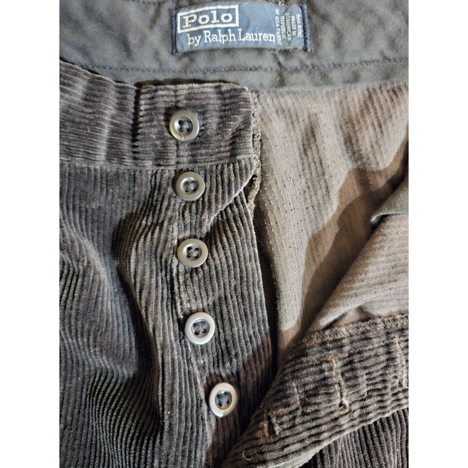 Polo Ralph Lauren VINTAGE Polo Ralph Lauren Corduroy Pants Regular Fit Button-Fly Men's 40x32 Brown Size US L / EU 52-54 / 3 - 5 Thumbnail