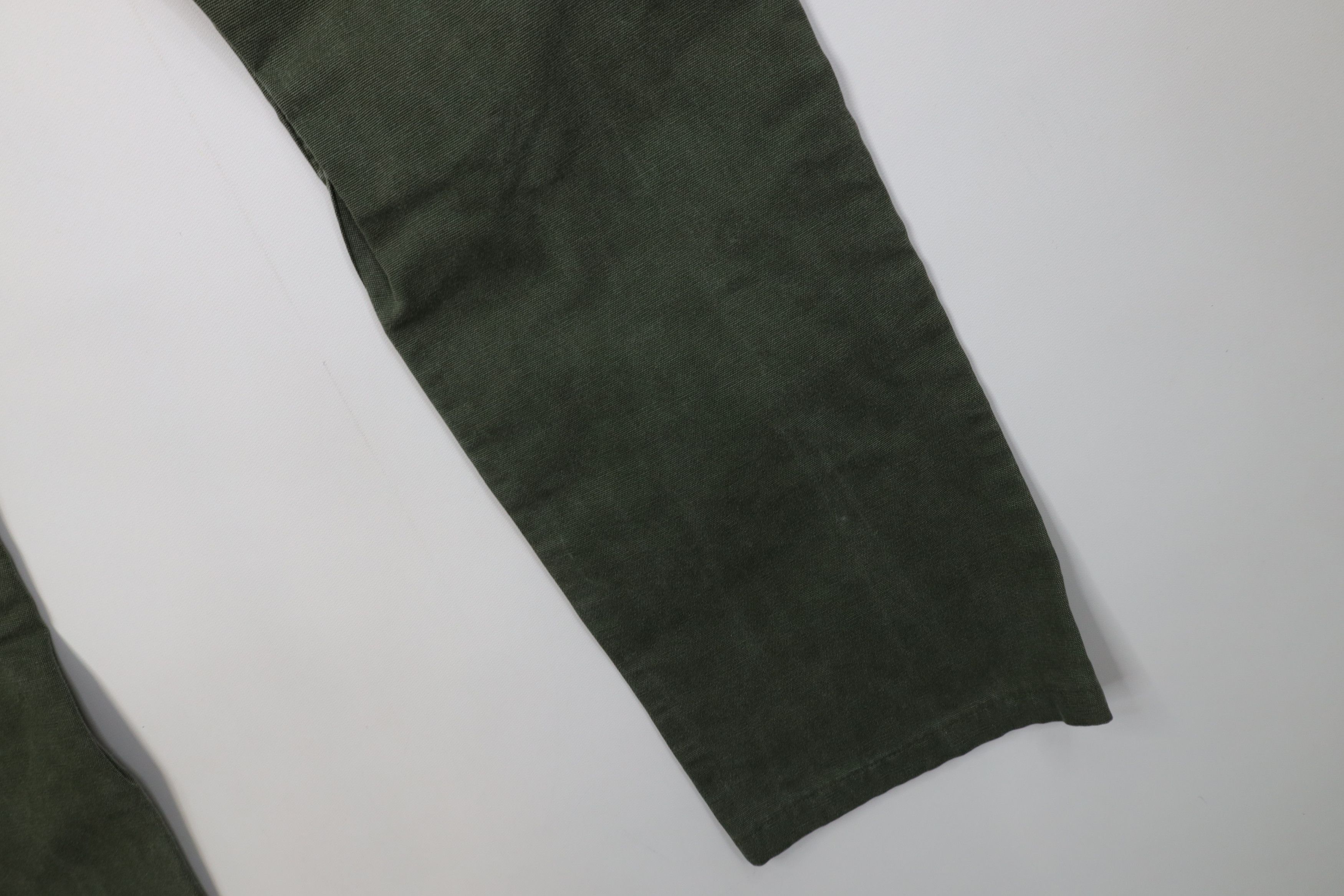 Levi's Vintage Y2K Levis 514 Cotton Canvas Straight Leg Jeans Green Size US 32 / EU 48 - 13 Thumbnail