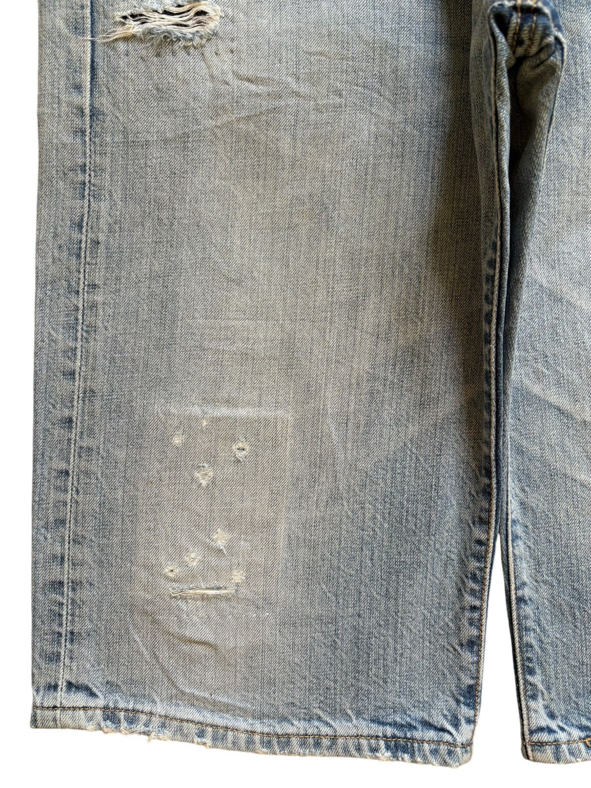 Levi's Vintage 90s Levis 501 Light Wash Distressed Jean Shorts Size US 35 - 8 Thumbnail