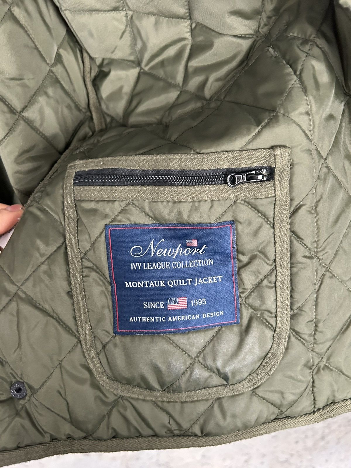 Other Newport Vintage Green Quilted Coat Military Streetwear Size US L / EU 52-54 / 3 - 7 Thumbnail
