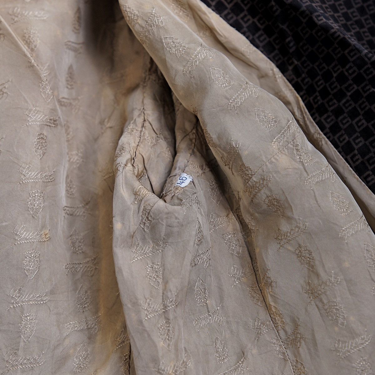 Gucci Ultra Rare Archive 70s Gucci Monogram Suede Leather Jacket Size US S / EU 44-46 / 1 - 5 Thumbnail