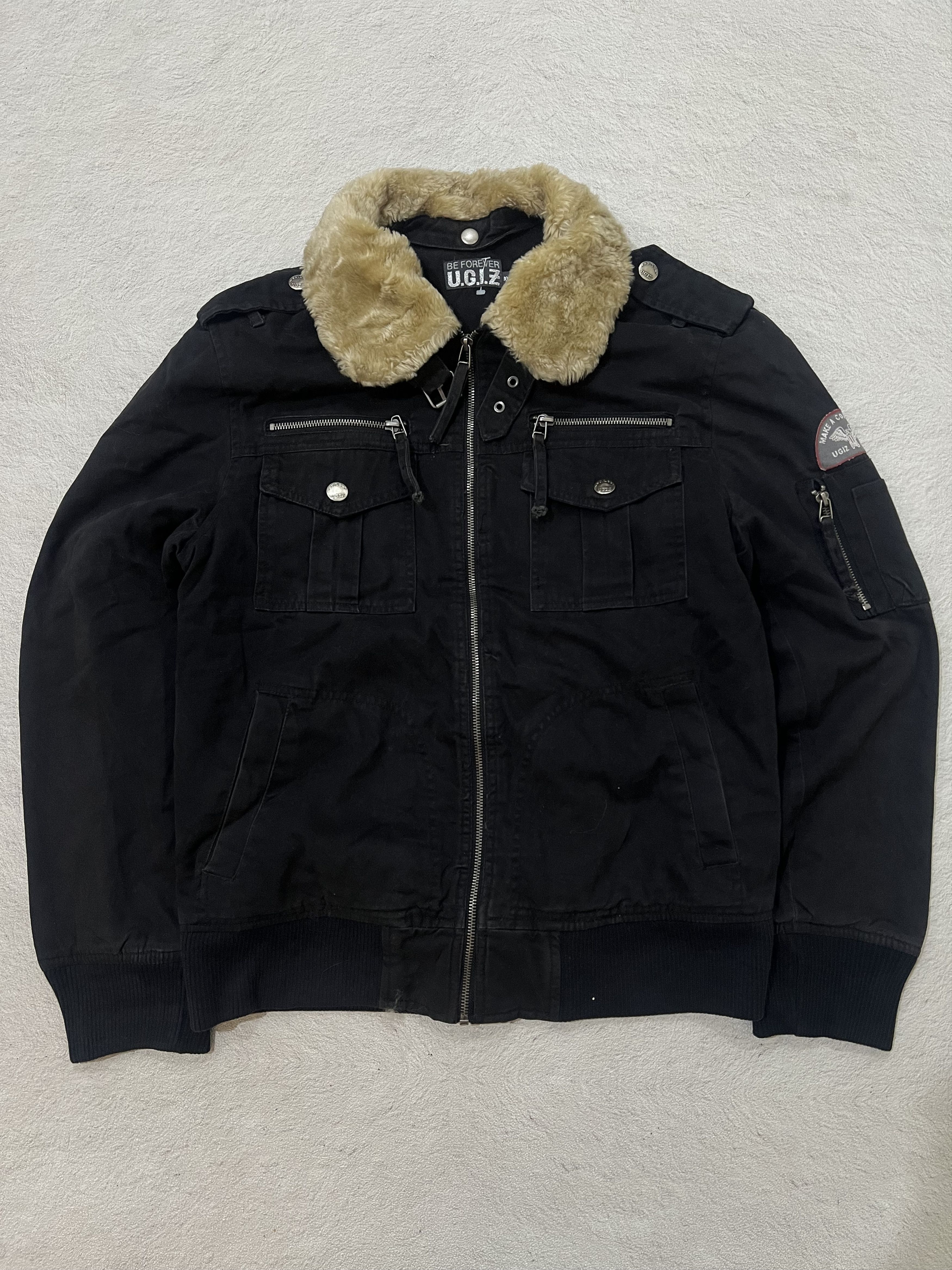 Japanese Brand 2000s Ugiz Hysteric Fur Work Biker y2k Lgb Ifsixwasnine Size US M / EU 48-50 / 2 - 1 Thumbnail