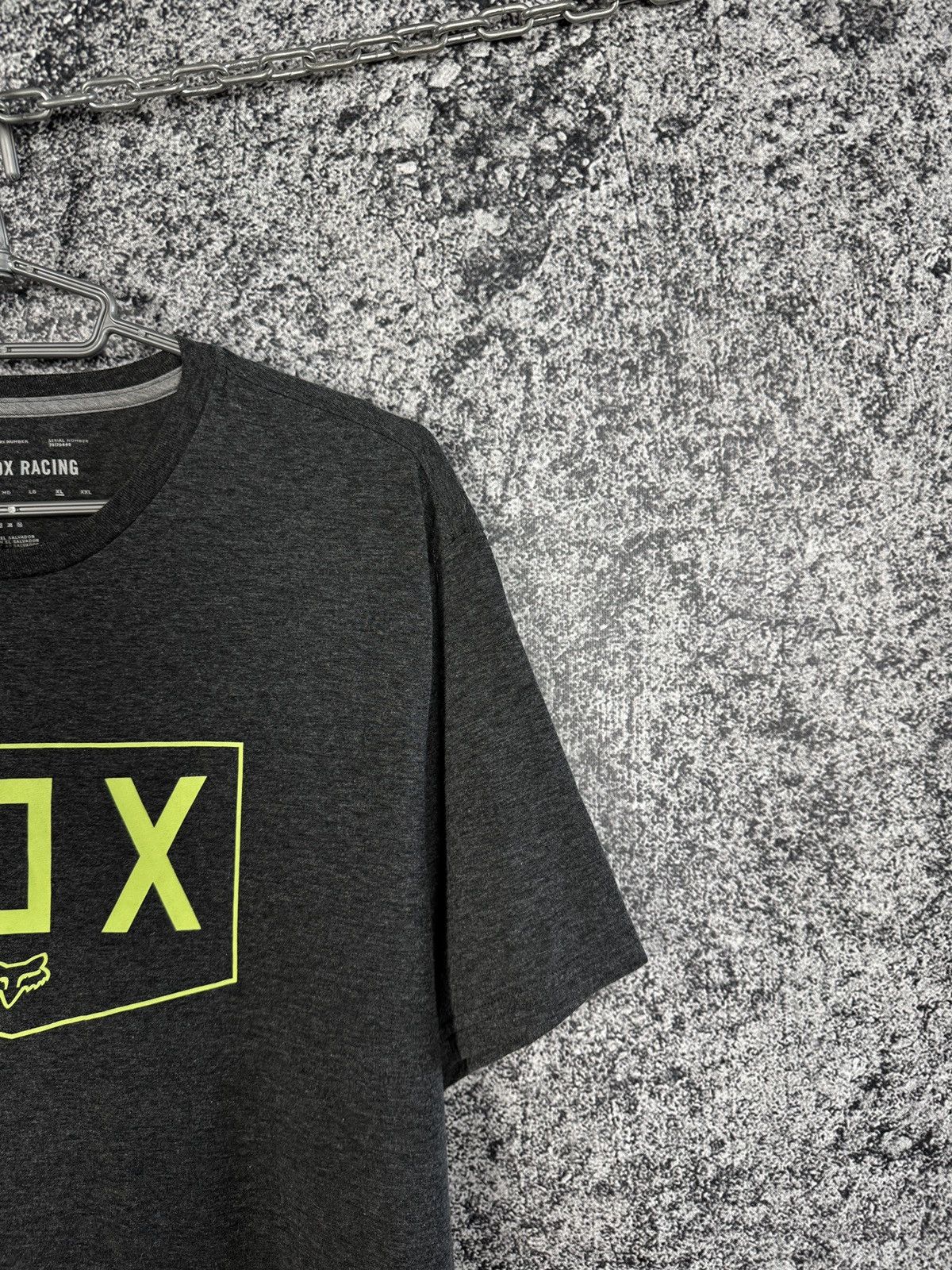Fox Racing Men’s FOX Racing Short Sleeve Gray T-Shirt Big Logo Size XL Size US XL / EU 56 / 4 - 2 Thumbnail