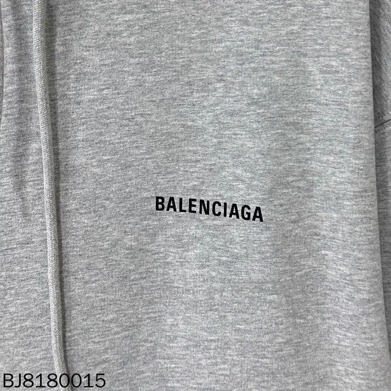 Balenciaga Balenciaga Gray Front and Back Letter Logo Hoodie Size US XS / EU 42 / 0 - 4 Thumbnail