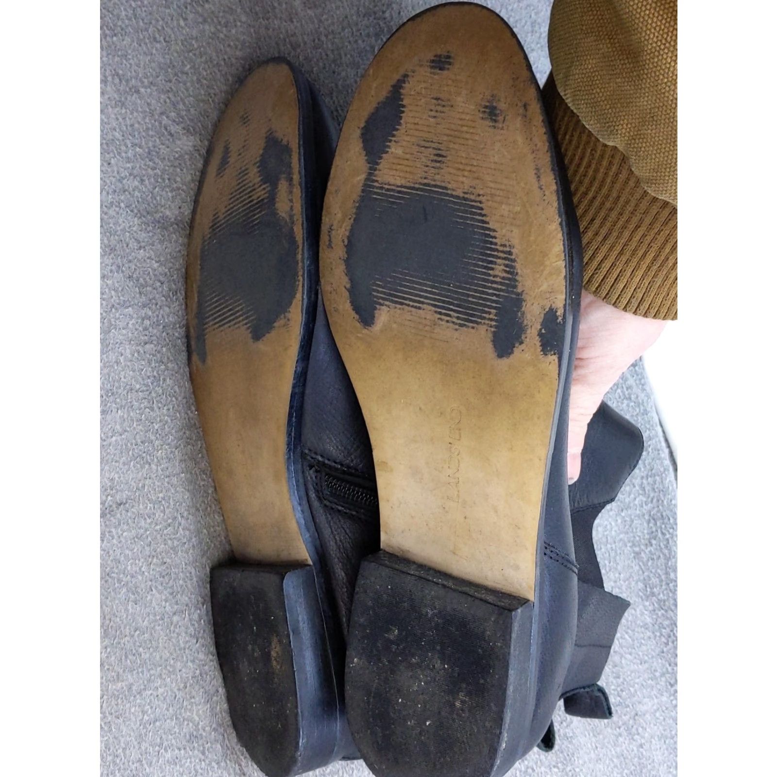 Lands' End Lands' End Boots Womens 8.5 Black Leather Chelsea Ankle Zip Booties Size US 9 / IT 39 - 5 Thumbnail