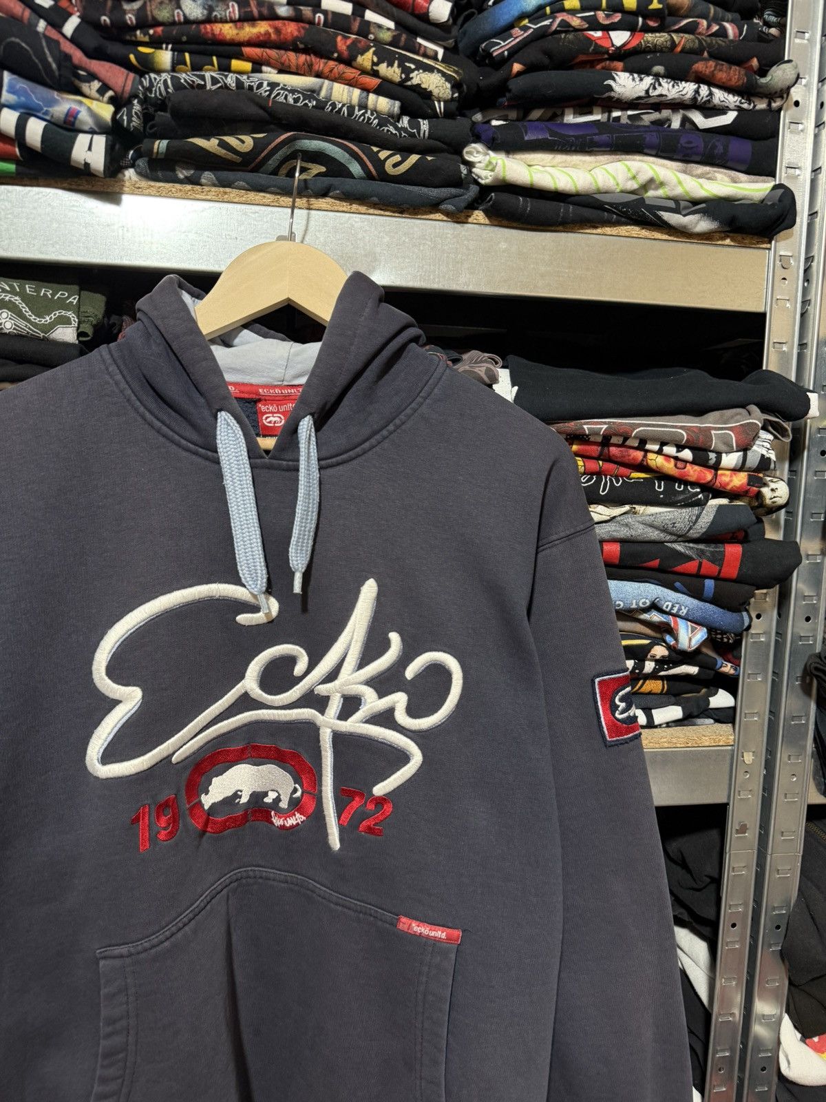 Ecko Unltd. Vintage Y2K Ecko Unltd Up Graphic Logo Hoodie Y2K Hype Size US XL / EU 56 / 4 - 3 Thumbnail