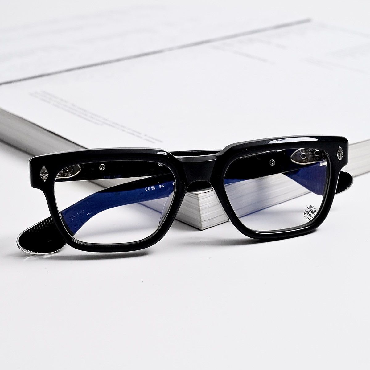 Chrome Hearts CHROME HEARTS PEN 15 BLACK GLASSES Size ONE SIZE - 9 Thumbnail