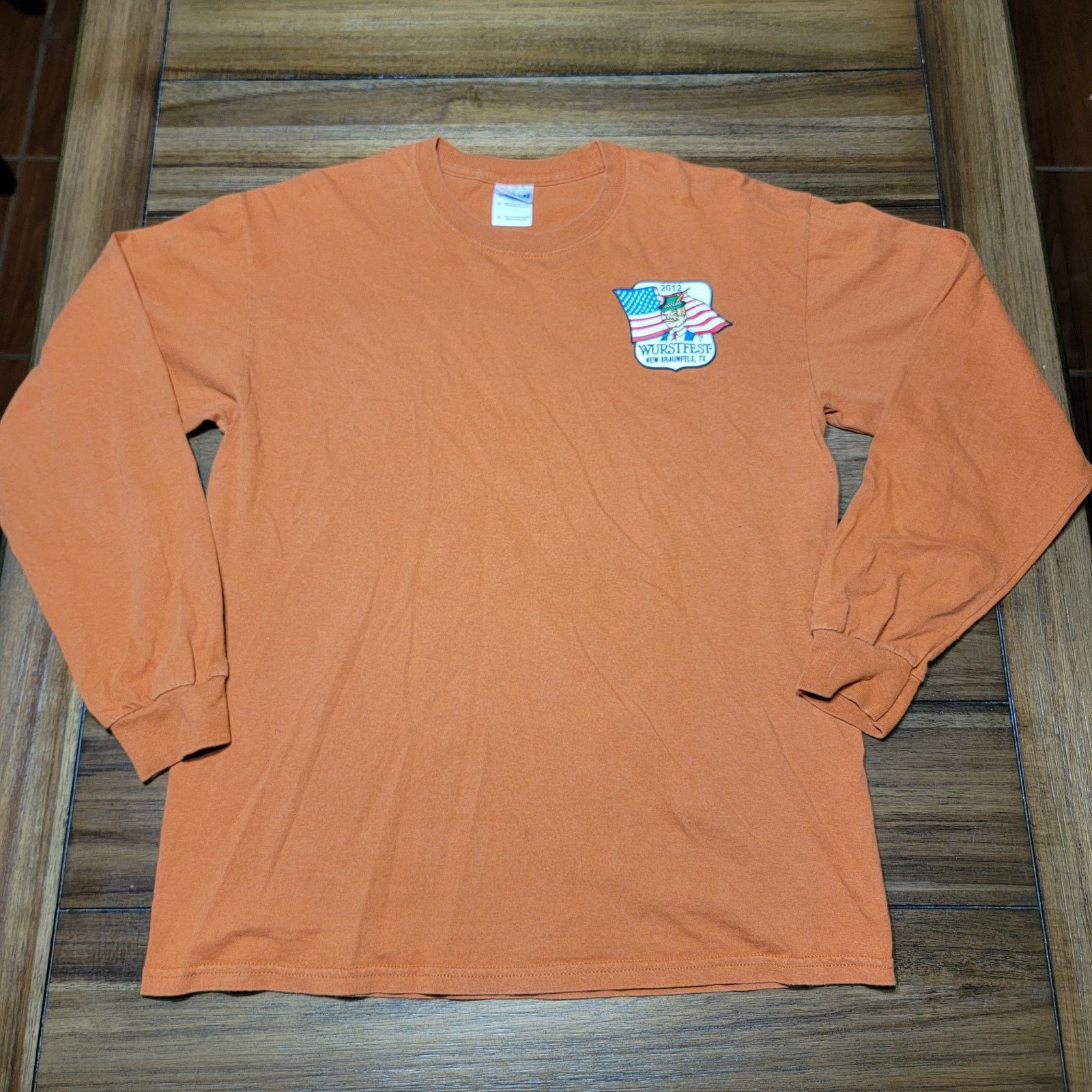 Gildan 2012 Wurstfest New Braunfels, Tx LS Unisex Tee - Size Medium Size US M / EU 48-50 / 2 - 3 Thumbnail