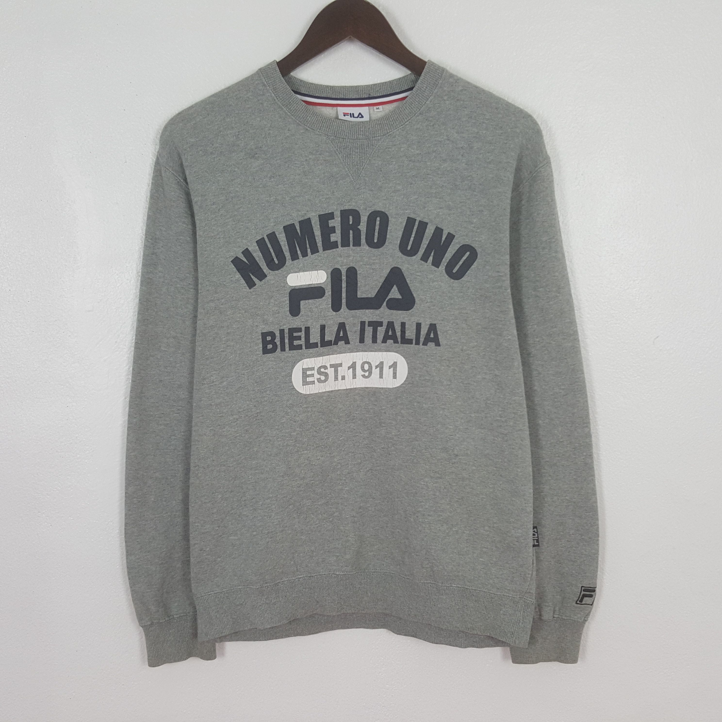 Fila Vintage Fila Number Uno Biella Italia Sweatshirt Size US M / EU 48-50 / 2 - 1 Thumbnail