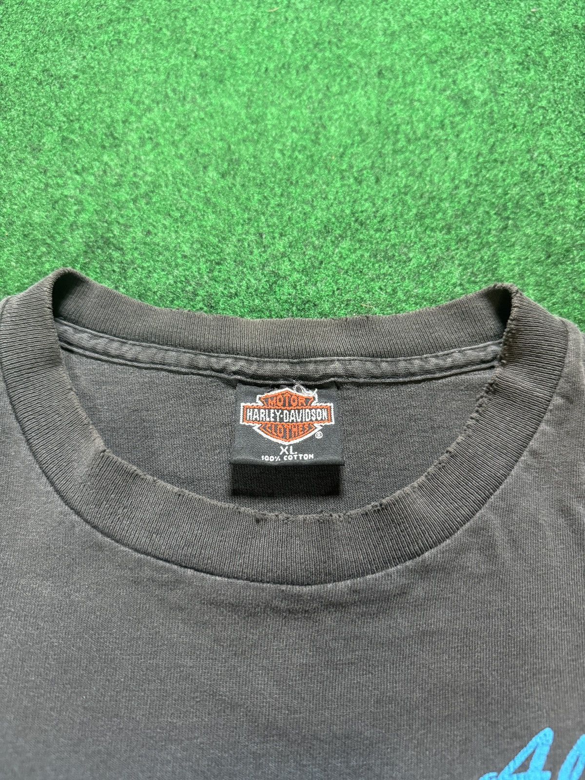 Harley Davidson × Vintage Vtg 90s INSANE Harley Davidson Alaska Nature Biker T Shirt Size US XL / EU 56 / 4 - 7 Thumbnail