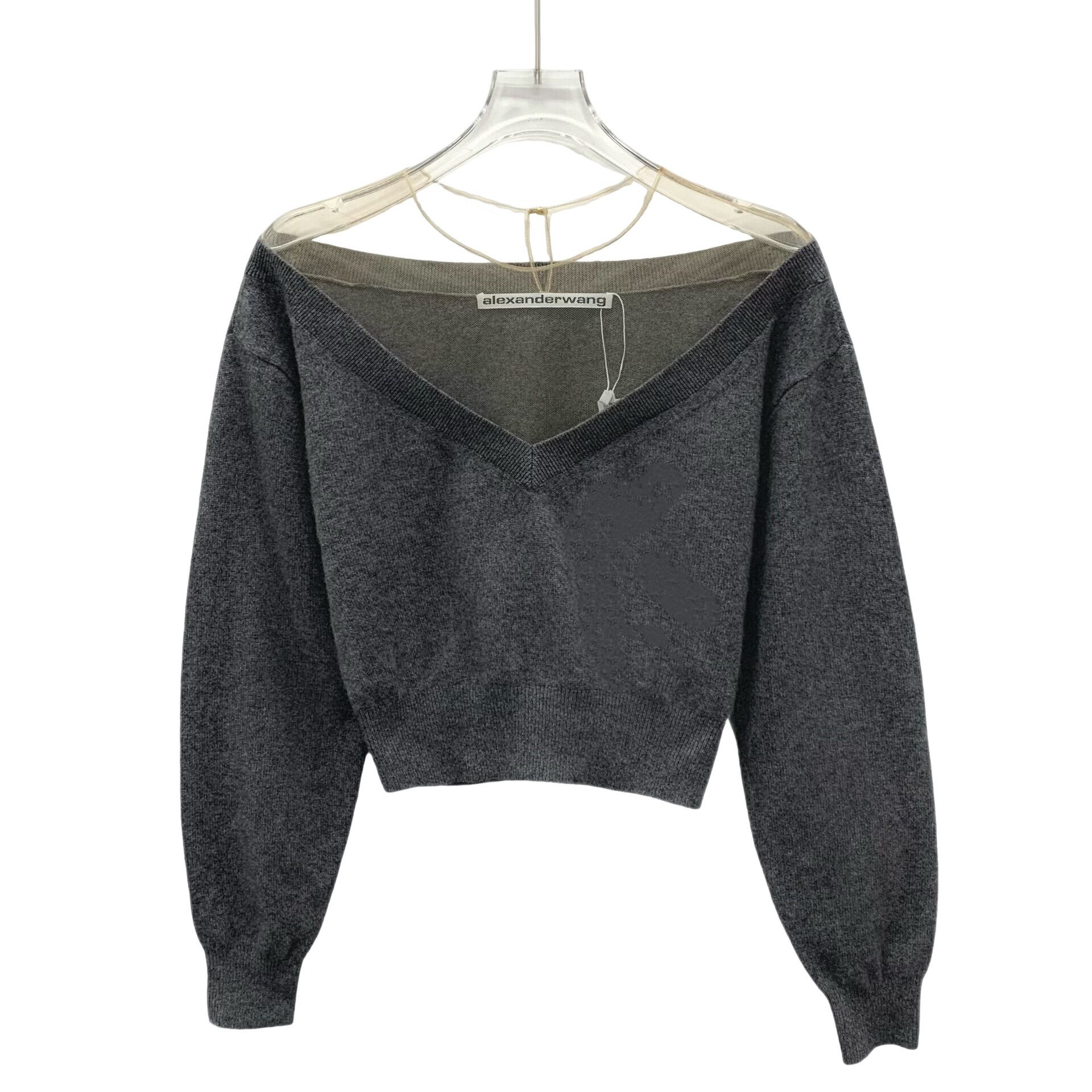 Alexander Wang alexanderwang Mesh Panel Wool Cashmere Sweater XS Size XS / US 0-2 / IT 36-38 - 1 Thumbnail