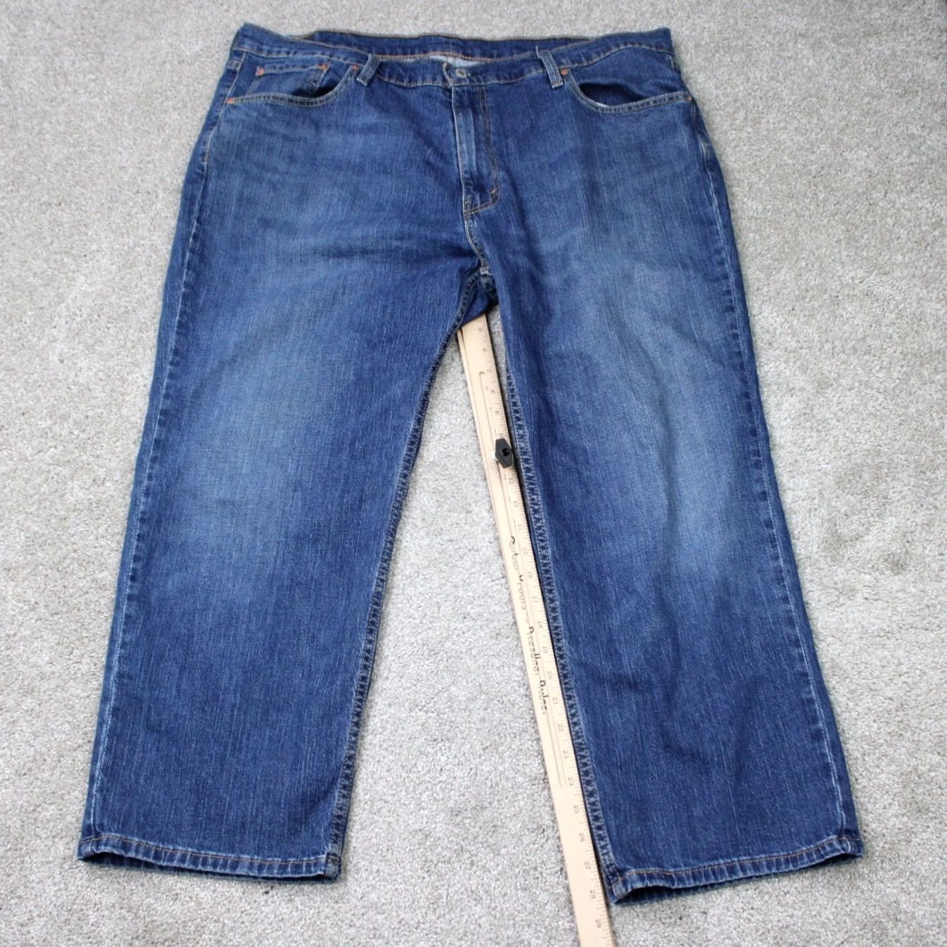 Levi's Levi's 559 Jeans Men's 44x29 Blue Relaxed Straight Leg 5-Pocket Denim Size US 44 / EU 60 - 3 Thumbnail