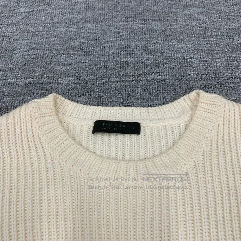 The Row The Row White wool knit sweater Size S / US 4 / IT 40 - 3 Thumbnail