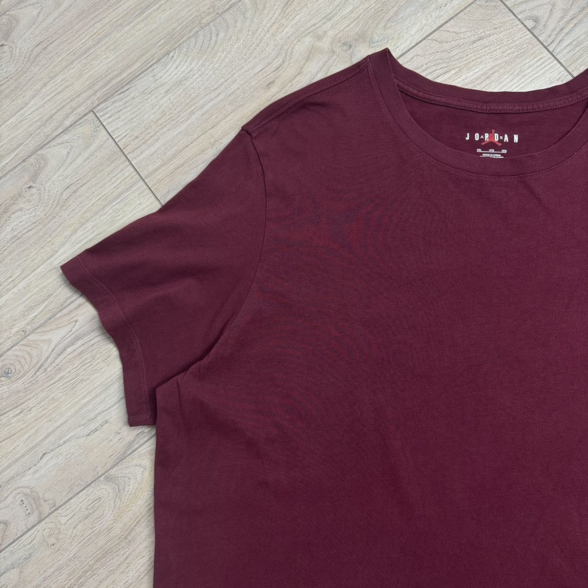 Jordan Brand Nike Air Jordan Burgundy Small Logo XXXL Cotton T-Shirt Size US XXL / EU 58 / 5 - 6 Thumbnail