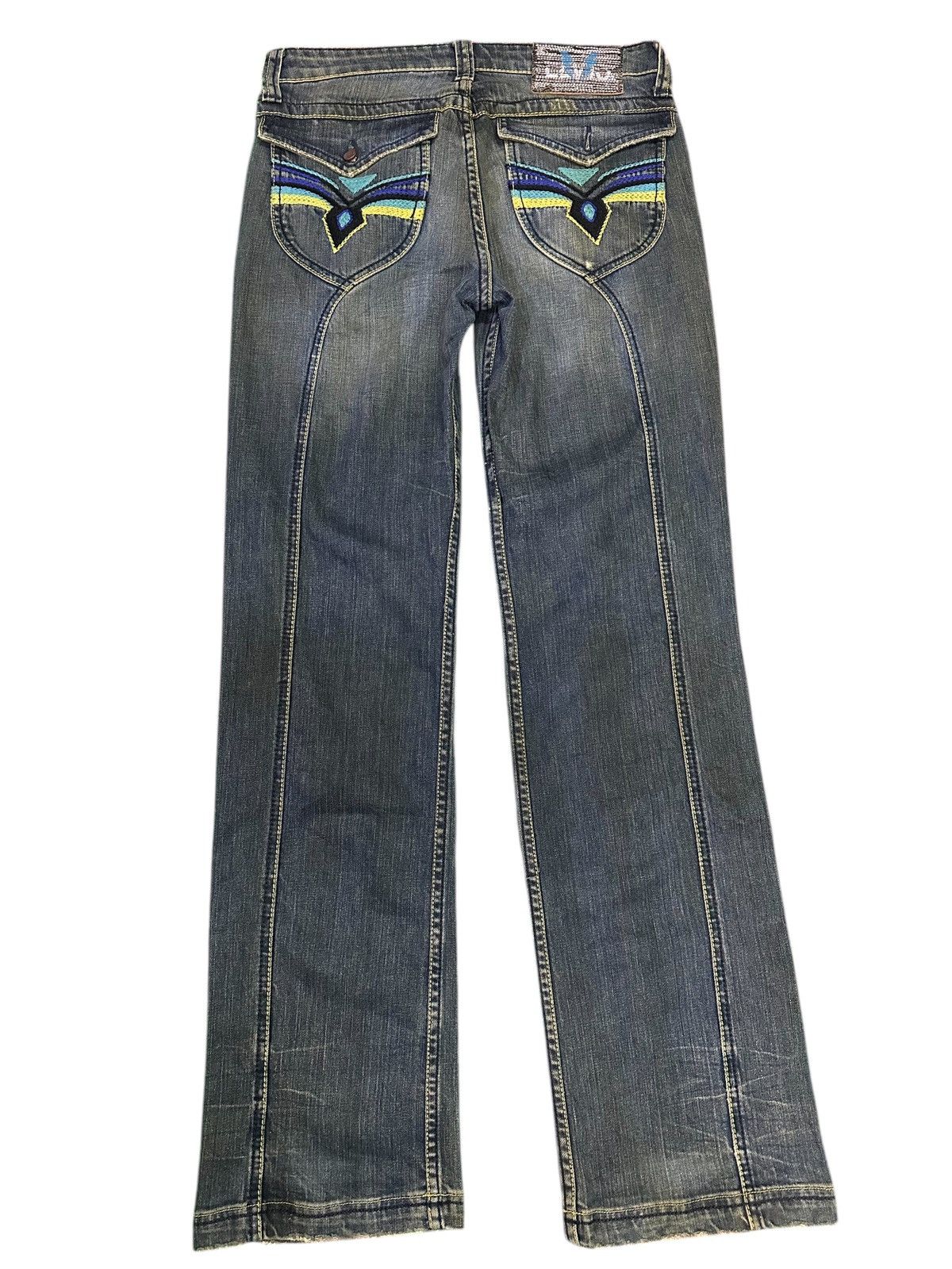 If Six Was Nine Bootcut style Design Flare Elvis Denim 💥 Size US 30 / EU 46 - 2 Thumbnail