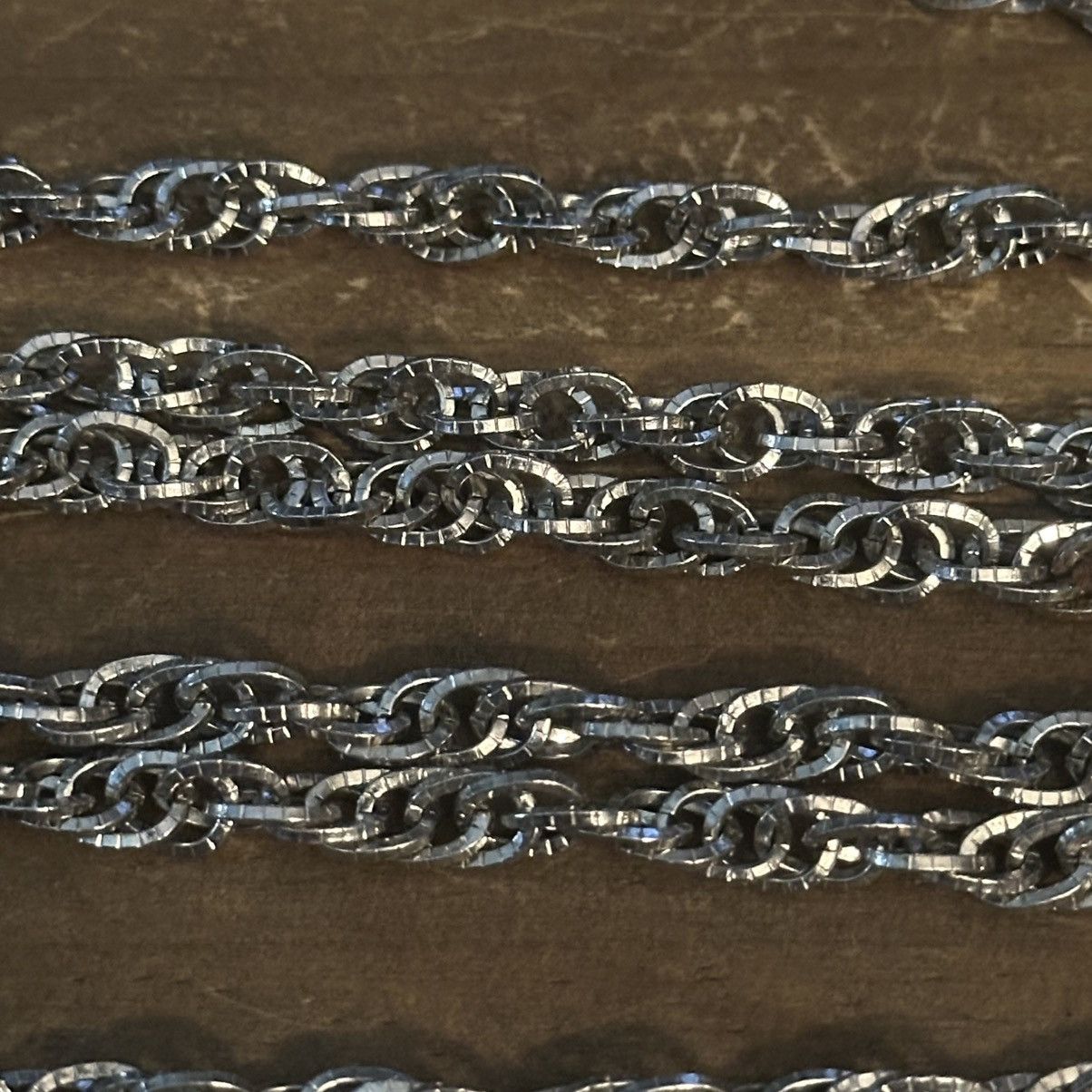 Monet Vintage Monet long chunky silver cable link chain necklace Size ONE SIZE - 5 Thumbnail
