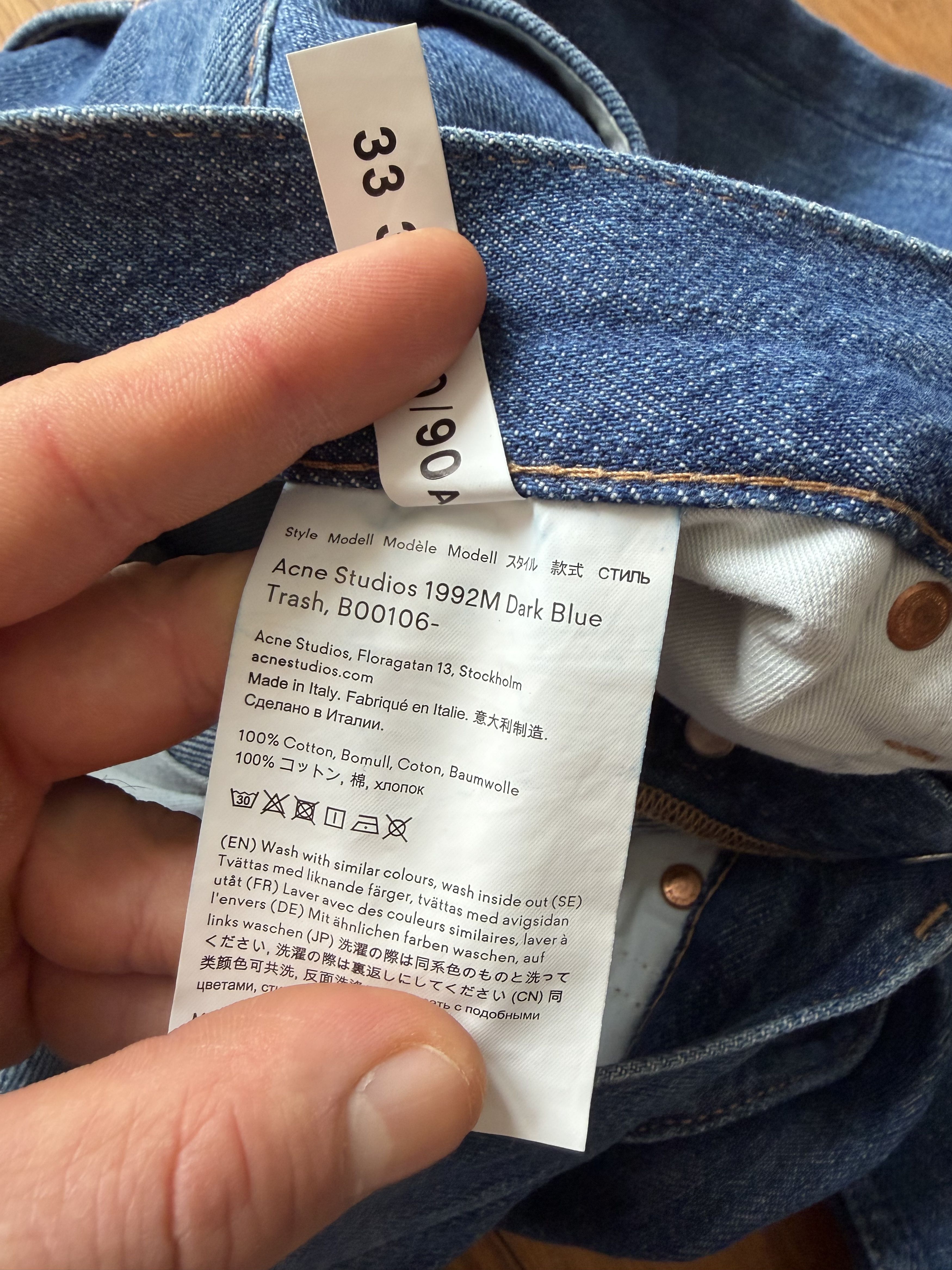 Acne Studios Acne Studios 1992M bootcut Dark Blue denim jeans Size US 33 - 10 Thumbnail