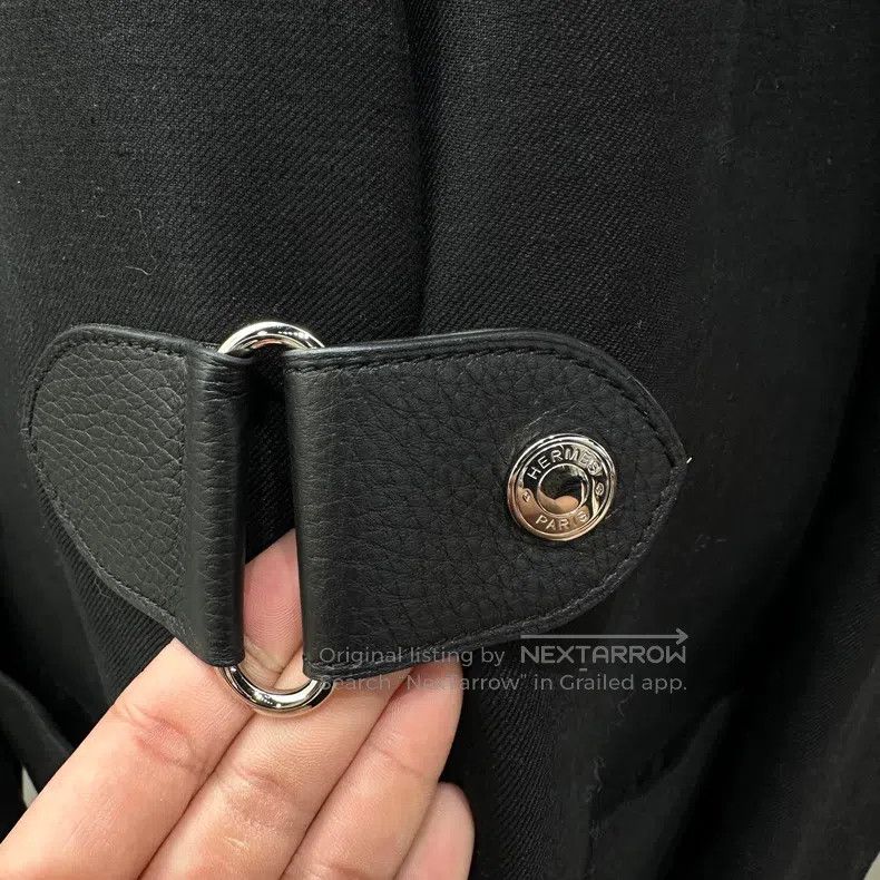 Hermes Hermes Patch Leather Buckle Long Trench Coat Size XS / US 0-2 / IT 36-38 - 6 Thumbnail