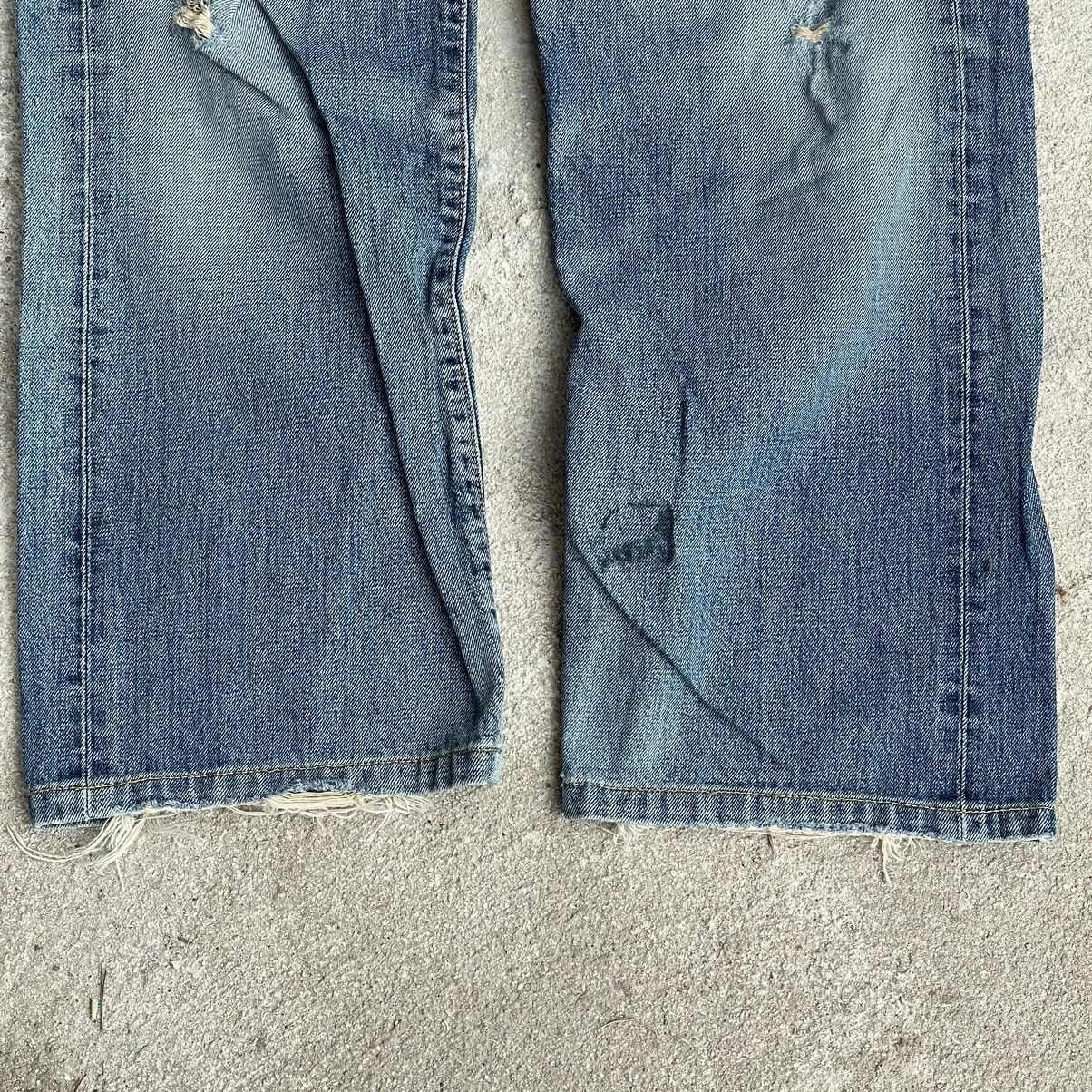 Edwin “DISTRESSED SELVEDGE EDWIN 505” DENIM Size US 31 - 5 Thumbnail