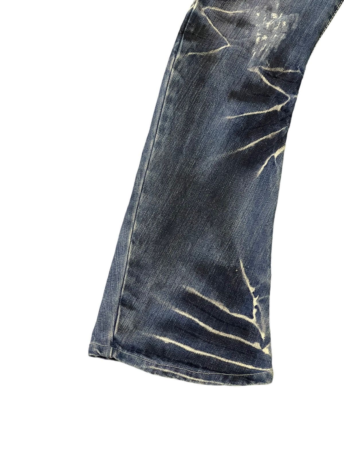 BUFFALO BOBS Flare Jeans Johnny Wolf Curv Leg Distress Low Rise Slim 8🟦1 Size US 30 / EU 46 - 5 Thumbnail
