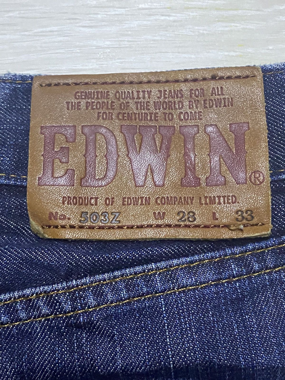 Edwin Vintage Edwin 503 Faded Wash Distressed Jeans Size US 27 - 11 Thumbnail