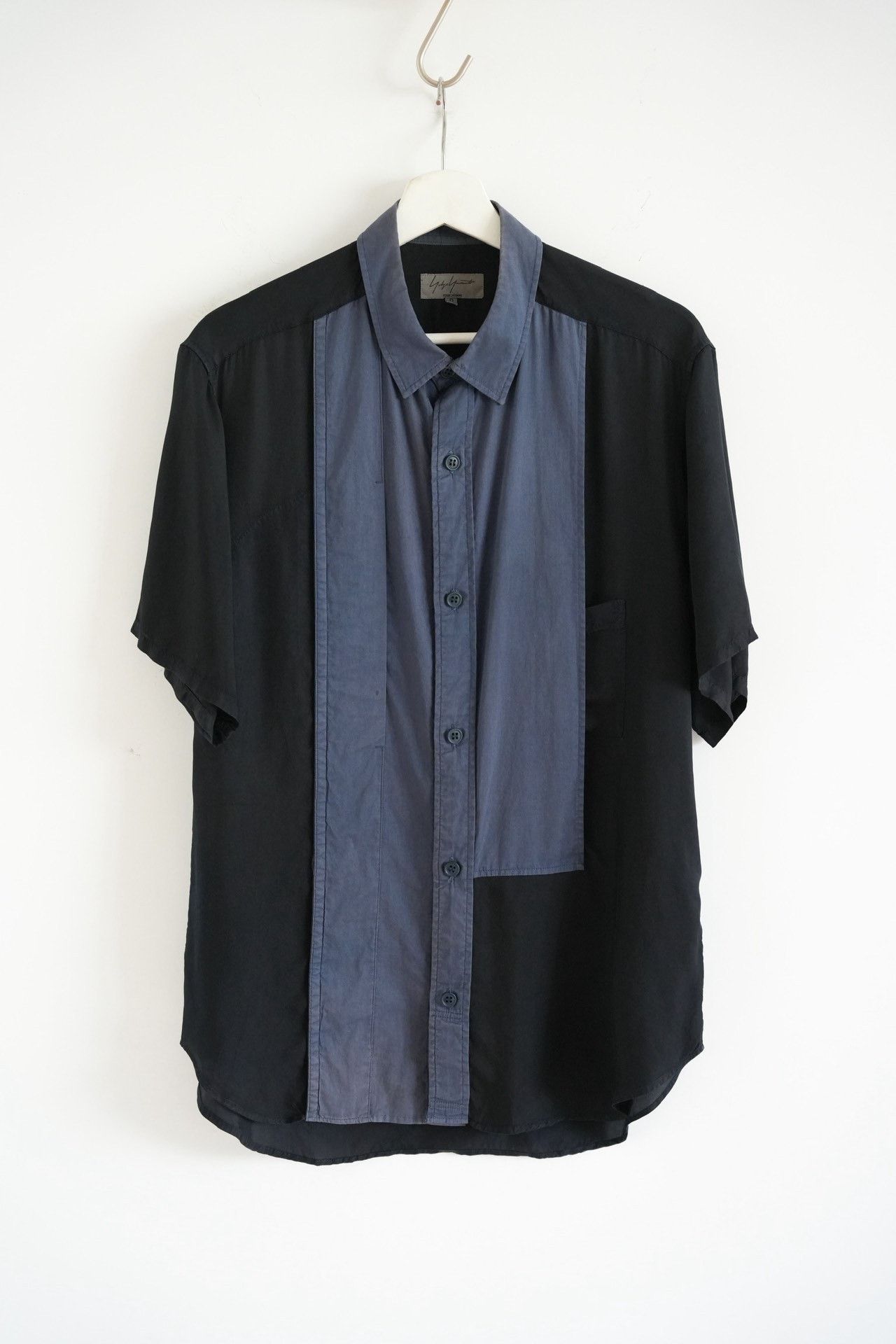Yohji Yamamoto Yohji Yamamoto 11SS Cupro Panel Shirt Size US L / EU 52-54 / 3 - 1 Thumbnail