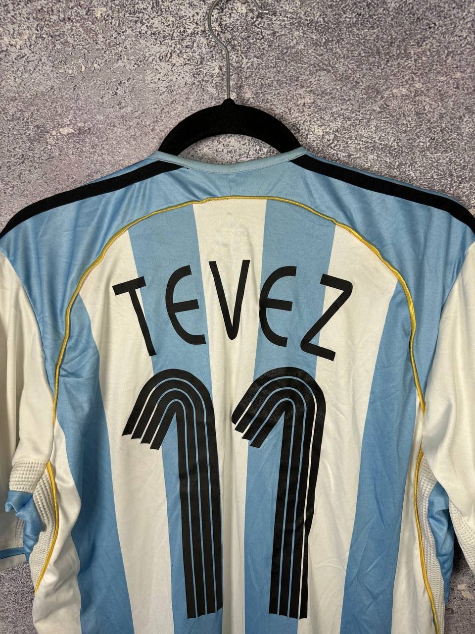 Other TEVEZ Argentina 2006 Home Adidas World Cup Soccer Jersey Size US XL / EU 56 / 4 - 16 Thumbnail