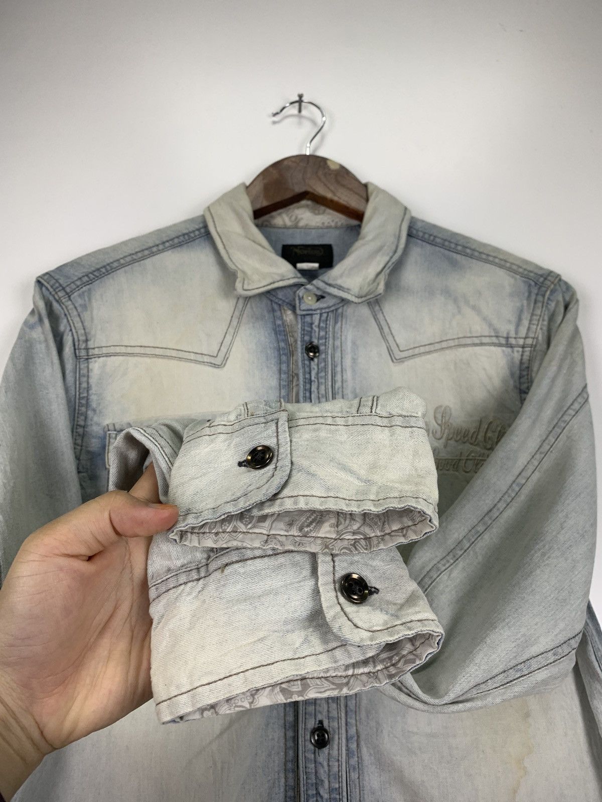 Norton × Vintage Vintage Norton Motorcycle western shirt Size US L / EU 52-54 / 3 - 14 Thumbnail
