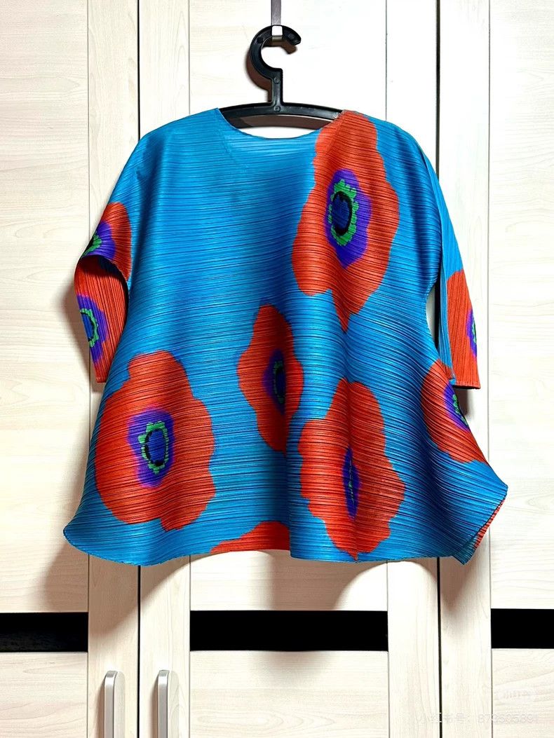 Issey Miyake issey miyake size:3 Blue pleated coat Size XXS / US 00 / IT 34 - 2 Thumbnail