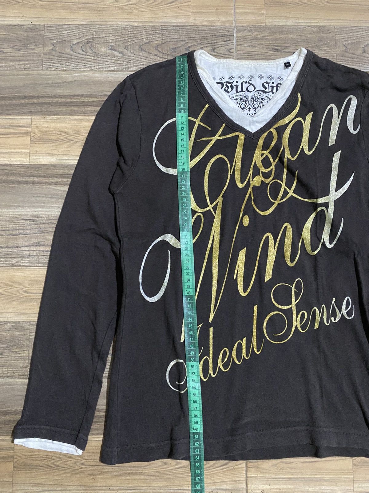 Japanese Brand CLEAN WIND IDEAL SENSE WILD LIFE POEM LONG SLEEVE TEE Size US M / EU 48-50 / 2 - 5 Thumbnail