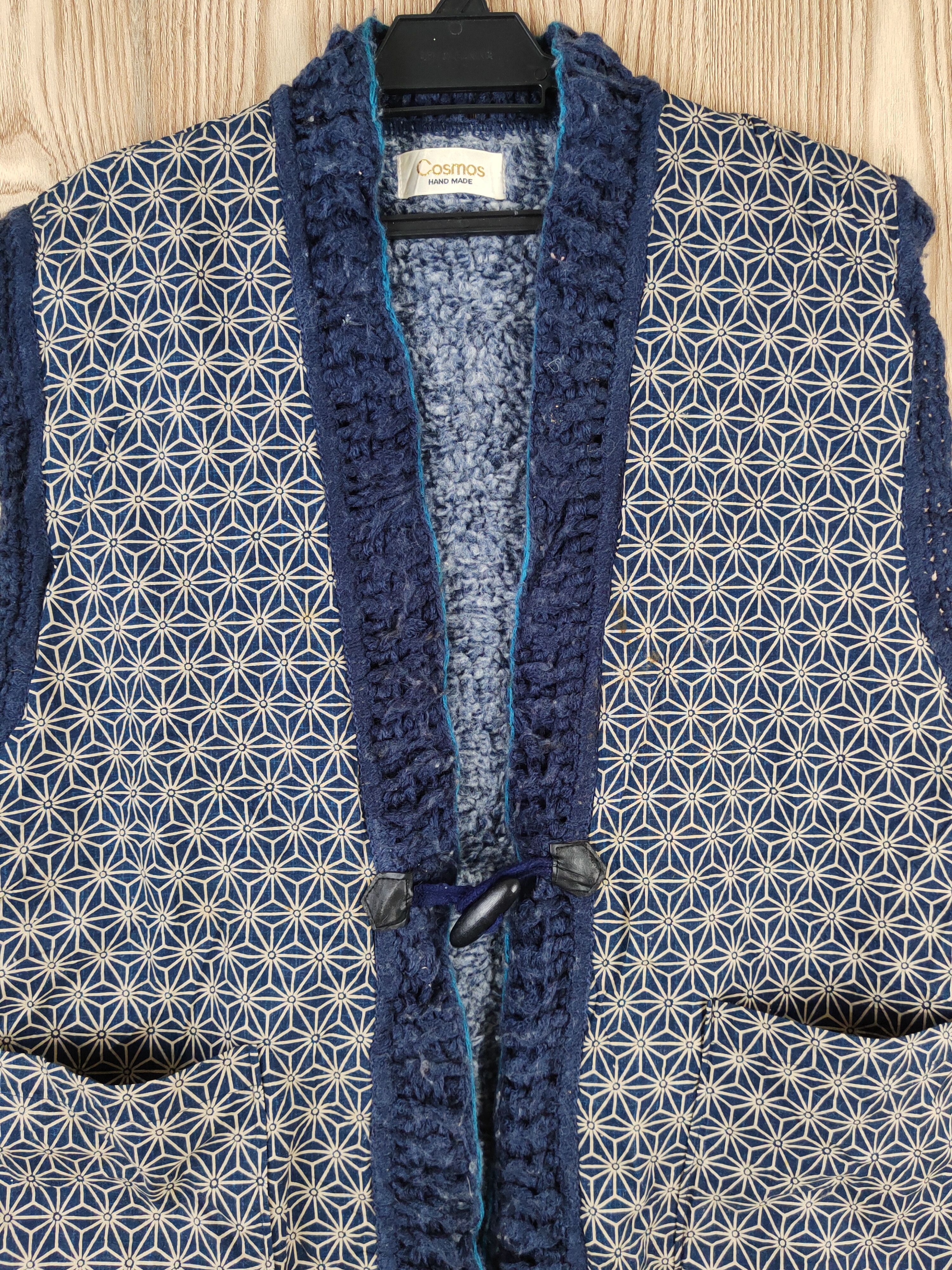 Vintage Vintage Cosmos Dark Blue Knitwear Vests Size US L / EU 52-54 / 3 - 2 Thumbnail