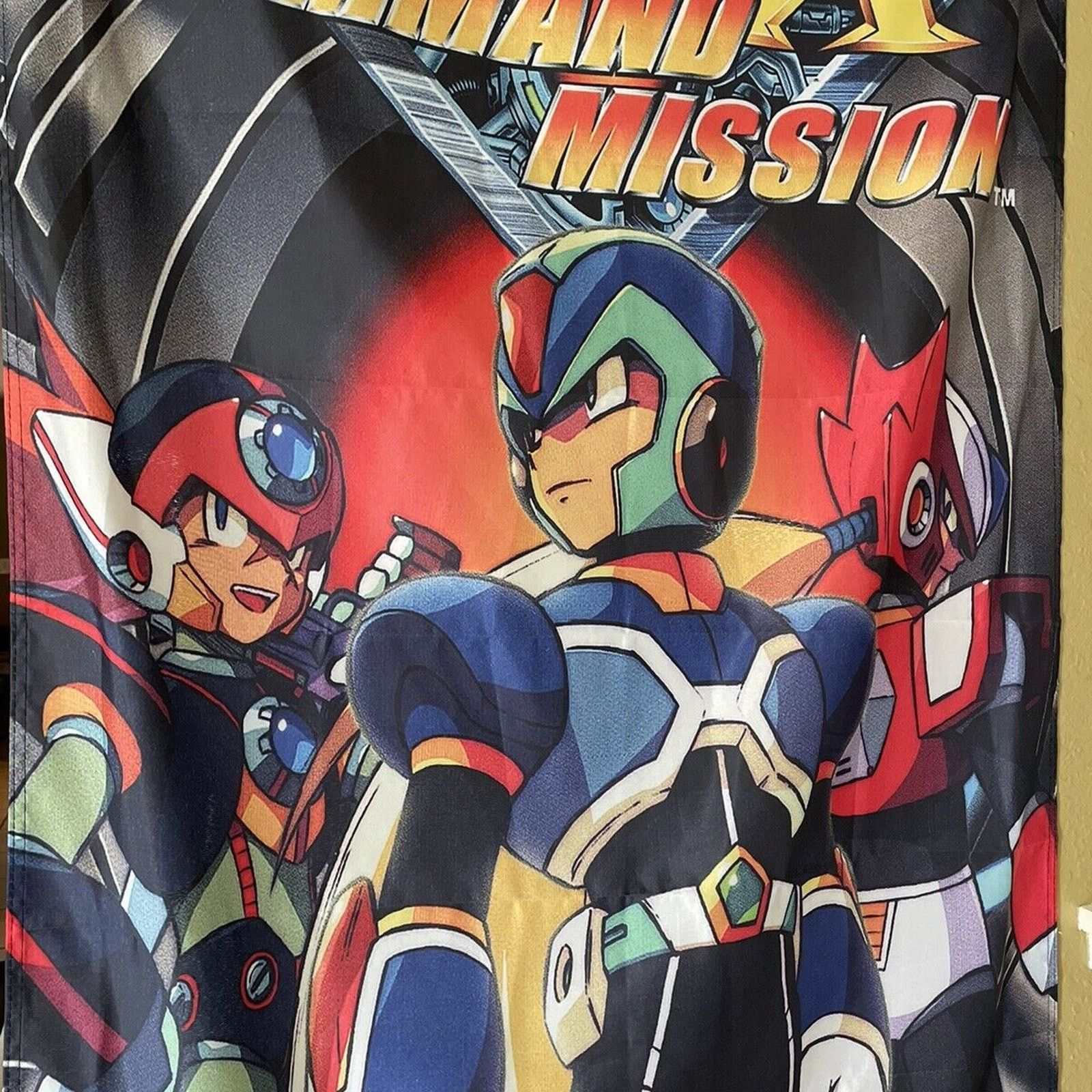 Playstation Mega Man X Command Mission 5' Flag Sony PS2 PlayStation 2 Size ONE SIZE - 3 Thumbnail