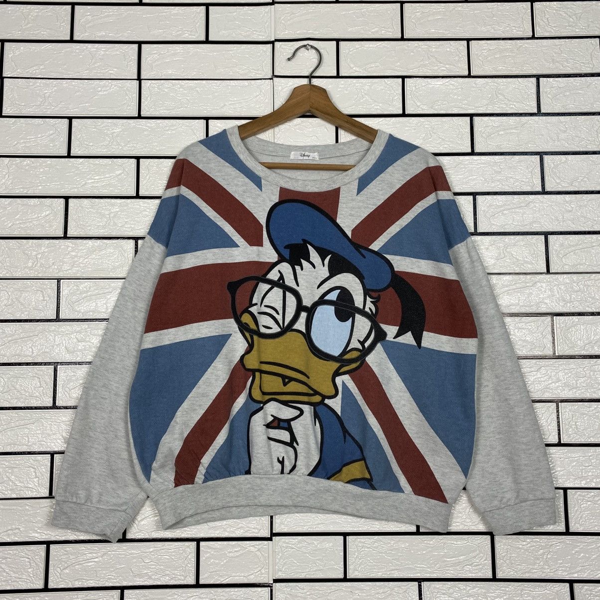 Japanese Brand 📌Vintage Donald Duck Sweatshirt Big Logo Size US L / EU 52-54 / 3 - 2 Thumbnail